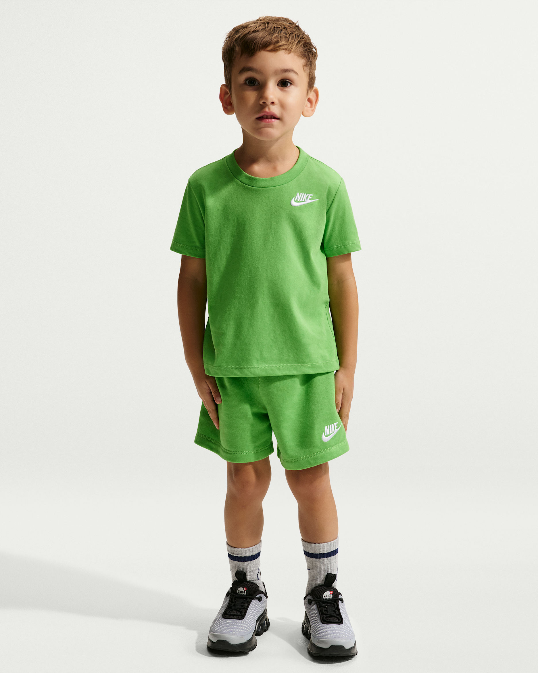 Nike Toddler 2-Piece Knit Shorts Set - Green