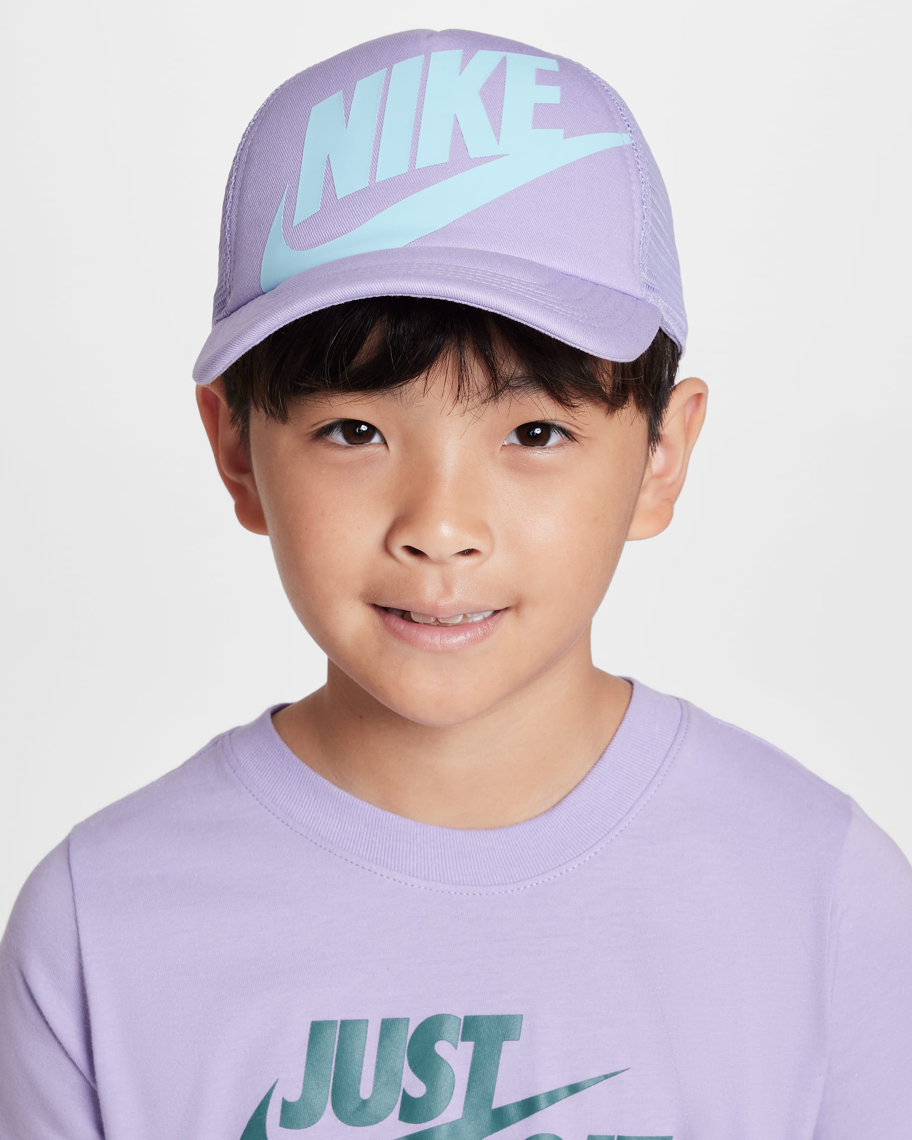 Nike Rise Kids' Structured Trucker Cap - Hydrangeas/Glacier Blue