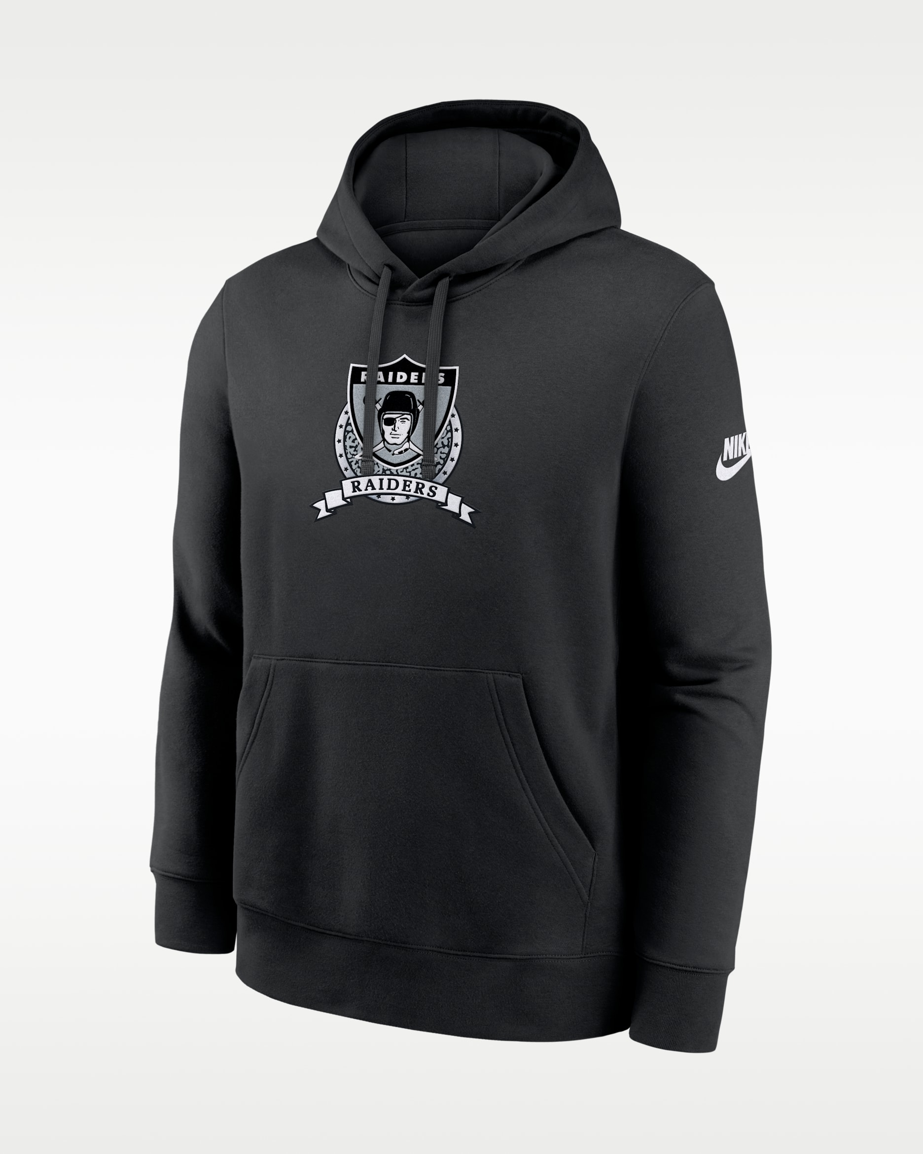 Las Vegas Raiders Rewind Club Men's Nike NFL Pullover Hoodie - Black