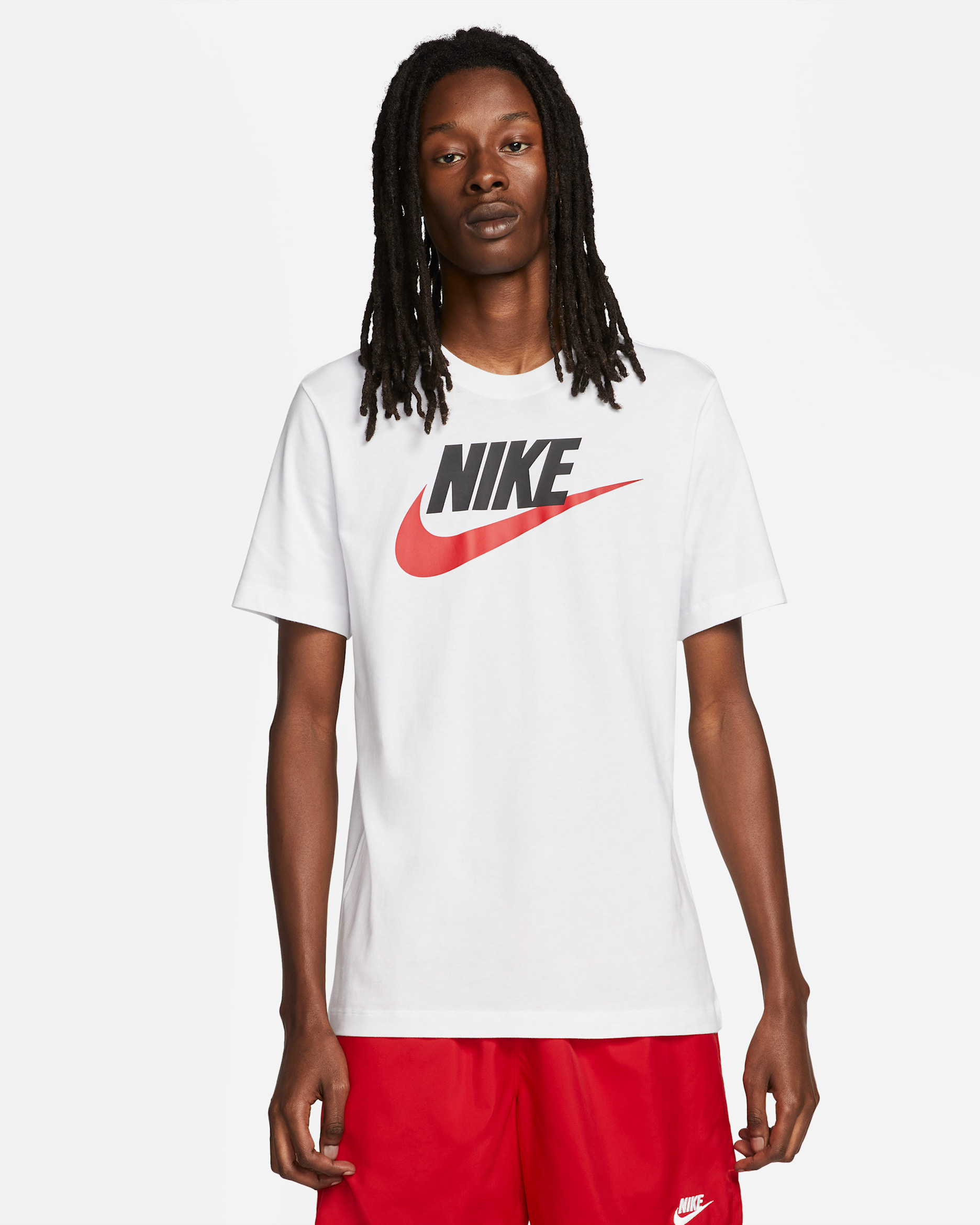 Nike Sportswear Men's T-Shirt - White/Black/University Red