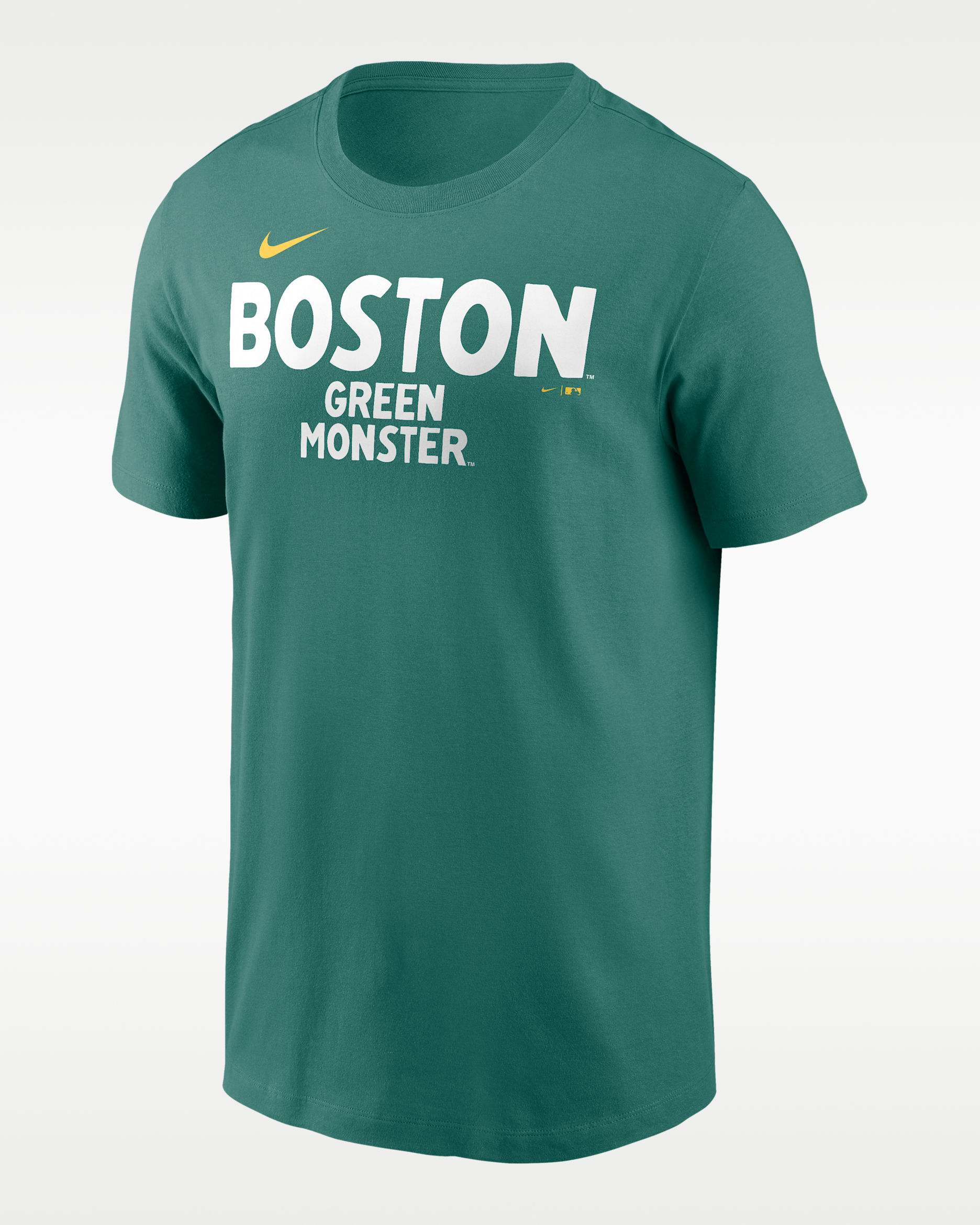 Playera Nike de la MLB para hombre Boston Red Sox City Connect 2-Hit - Verde