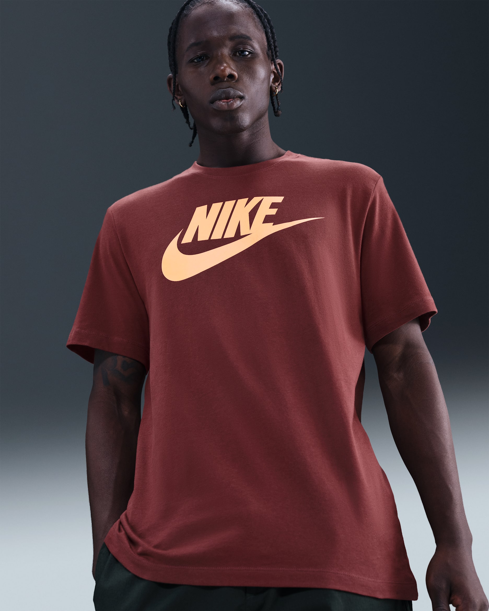 Playera para hombre Nike Sportswear - Rojo team oscuro