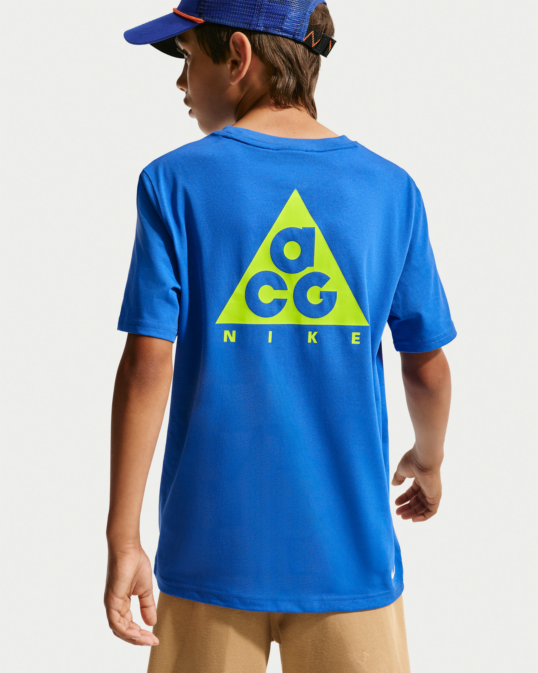 ACG Big Kids' Jersey T-Shirt - Hyper Royal/Lemon Venom