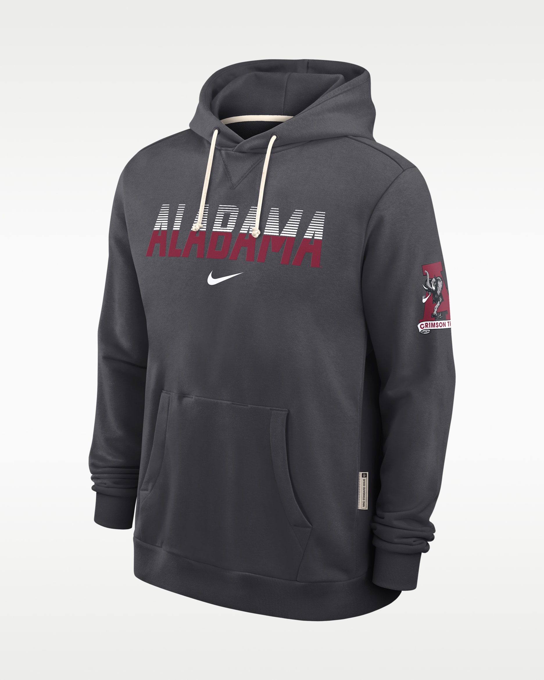 Alabama Sideline Standard Issue Men's Nike Dri-FIT College Pullover Hoodie - Anthracite