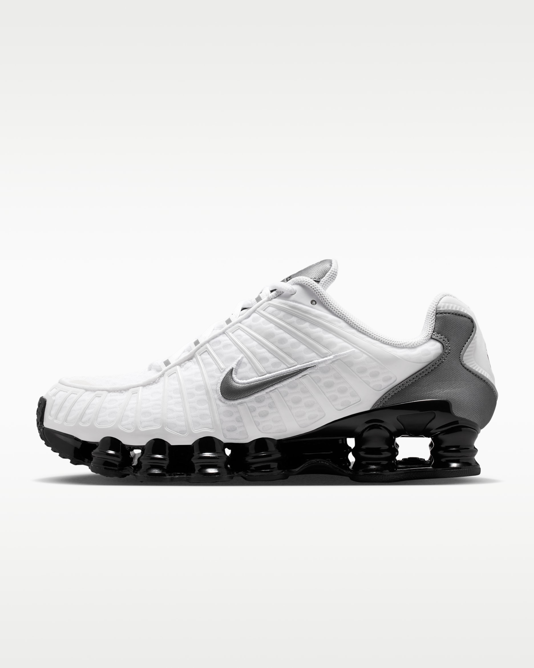 Tenis para hombre Nike Shox TL - Blanco/Negro/Gris azulado/Gris azulado metálico