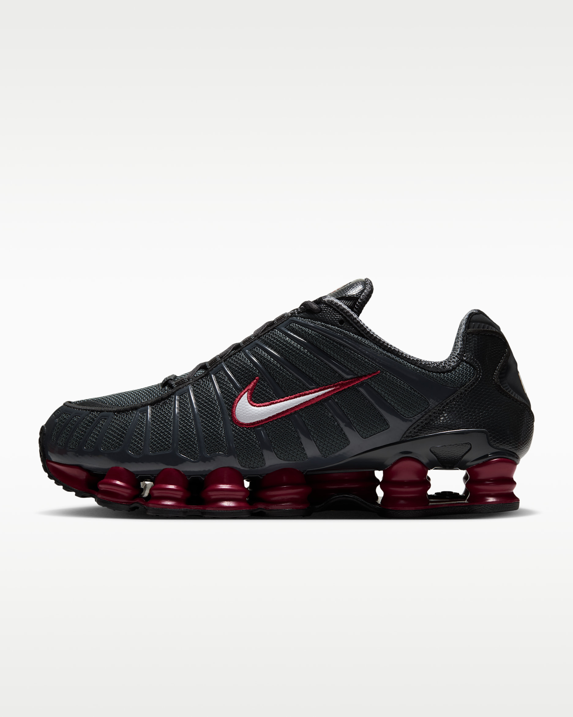 Nike Shox TL Men's Shoes - Anthracite/Black/White/Tough Red