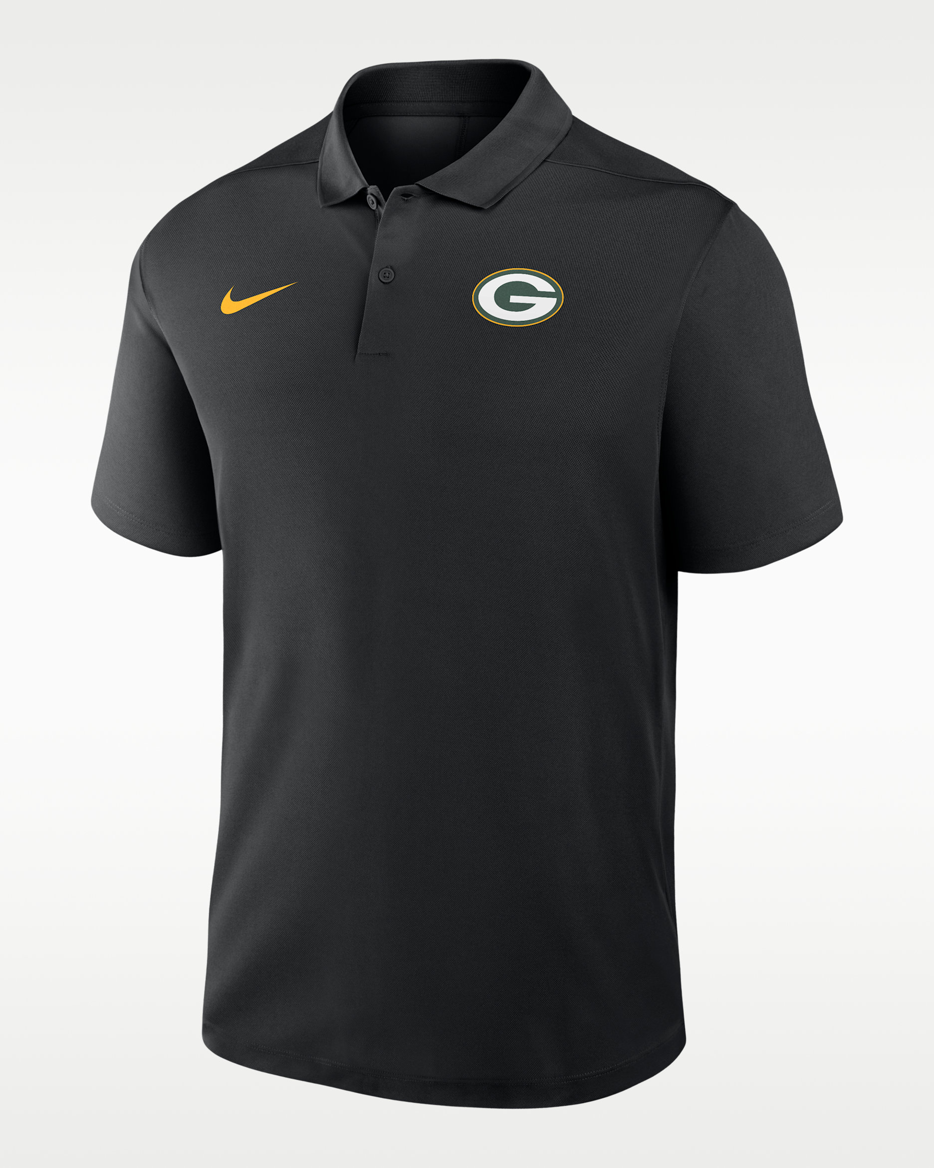 Polo Nike Dri-FIT de la NFL para hombre Green Bay Packers Logo Victory - Negro