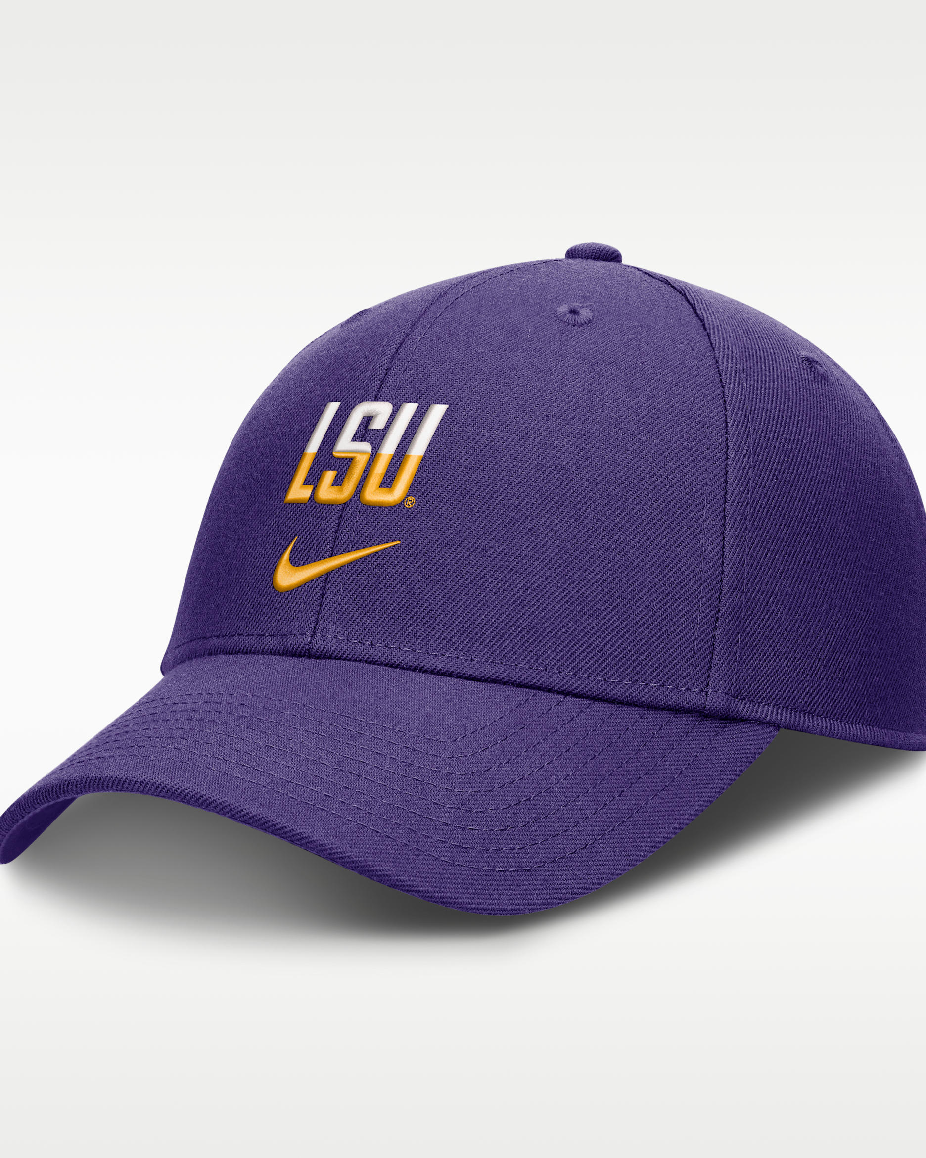 LSU Sideline Rise Gameday Men's Nike Dri-FIT College Trucker Adjustable Hat - Court Purple