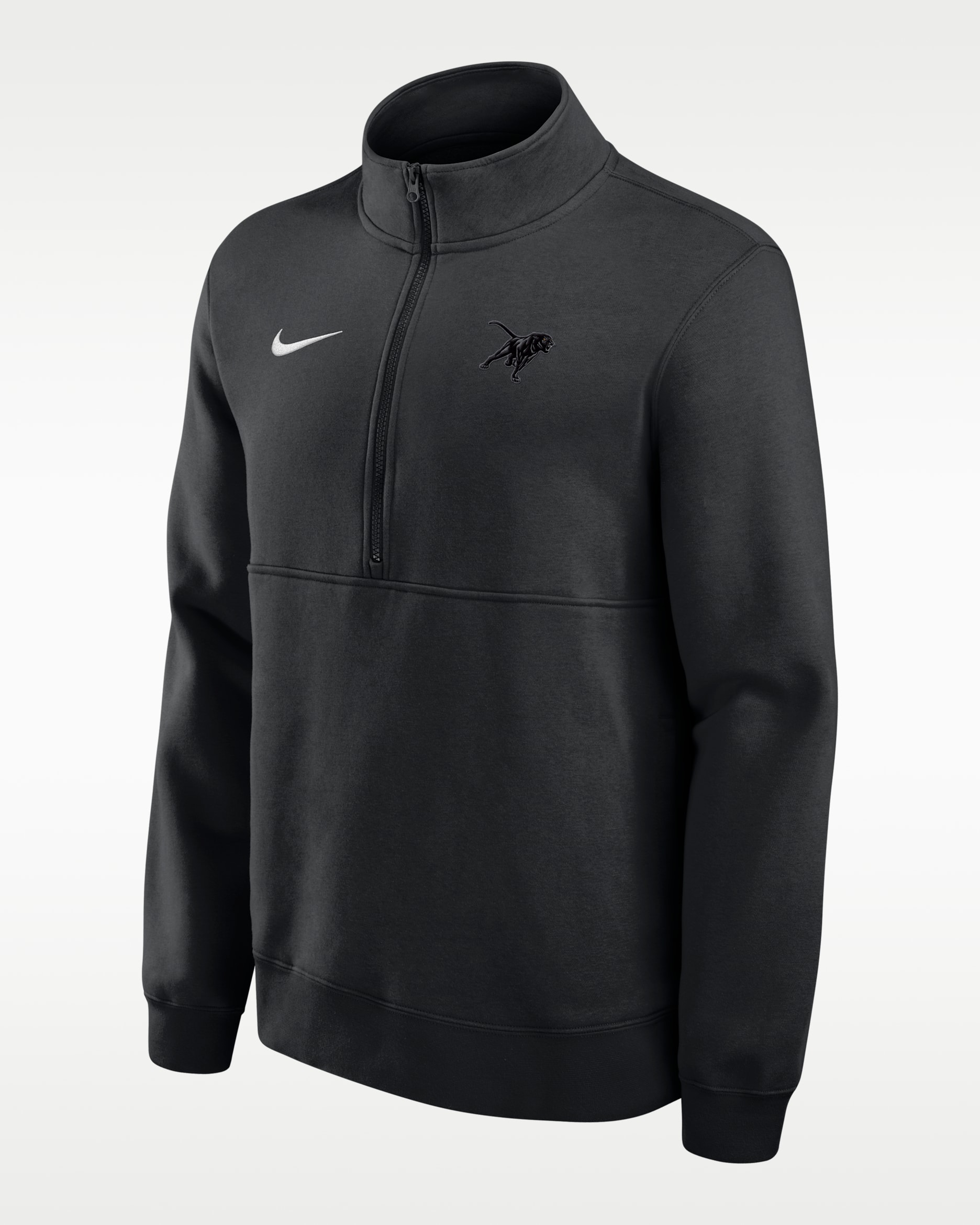 Prairie View A&M University Panthers Club Men's Nike College Fleece Half-Zip Top - Black