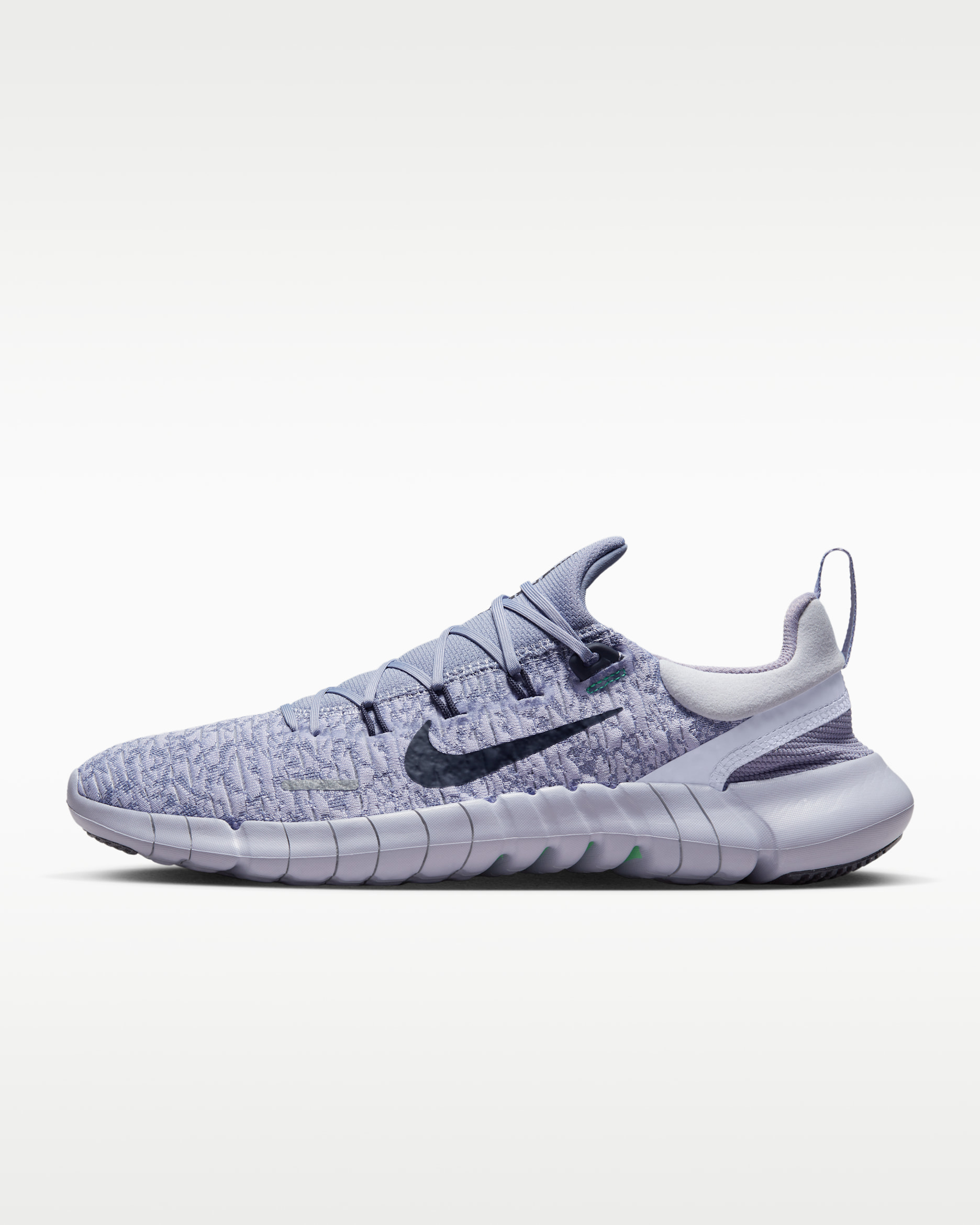 Nike Free Run 5.0 Men's Road Running Shoes - Oxygen Purple/Indigo Haze/Electric Algae/Gridiron