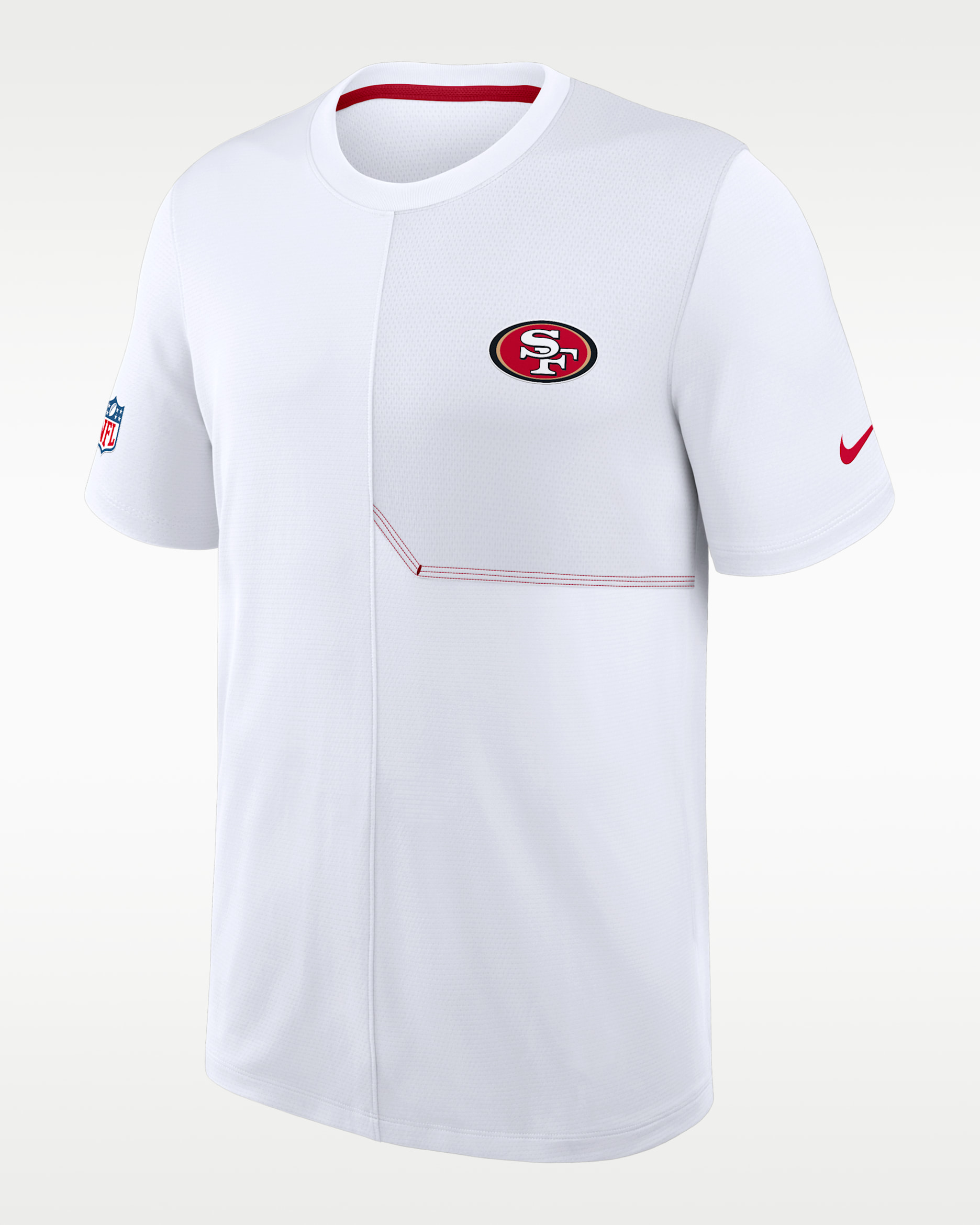 San Francisco 49ers Sideline Coach Men's Nike Dri-FIT NFL Top - White