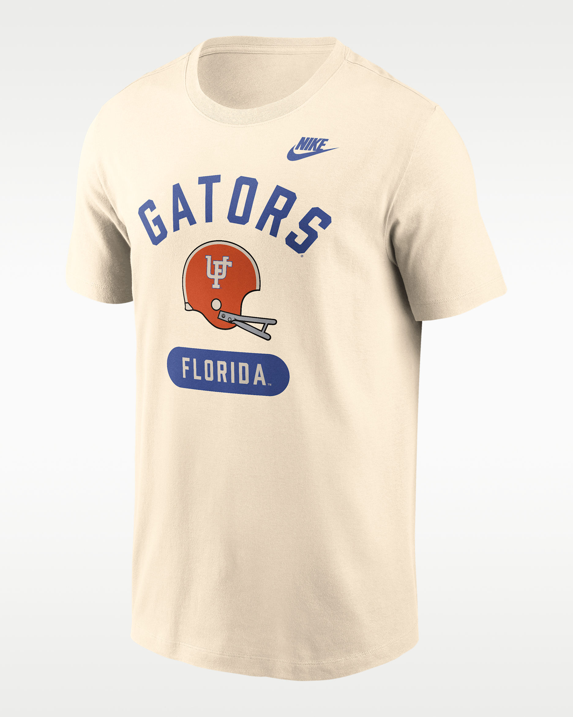 Florida Legacy Arch Helmet Men's Nike College T-Shirt - Natural