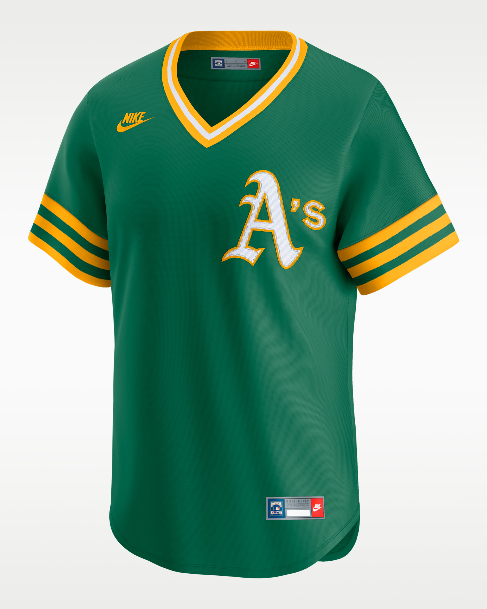 Reggie Jackson Oakland Athletics Cooperstown Men's Nike Dri-FIT MLB Limited Jersey - Green
