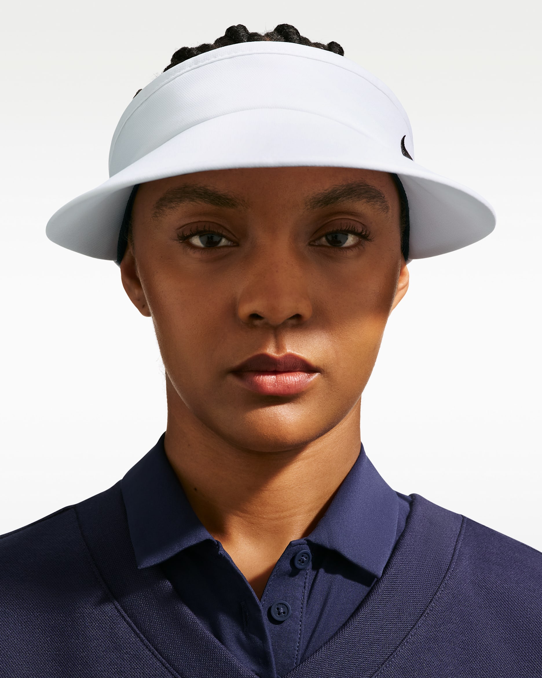 나이키 에이스 드라이 핏 골프 바이저 - 화이트/앤트러사이트/블랙