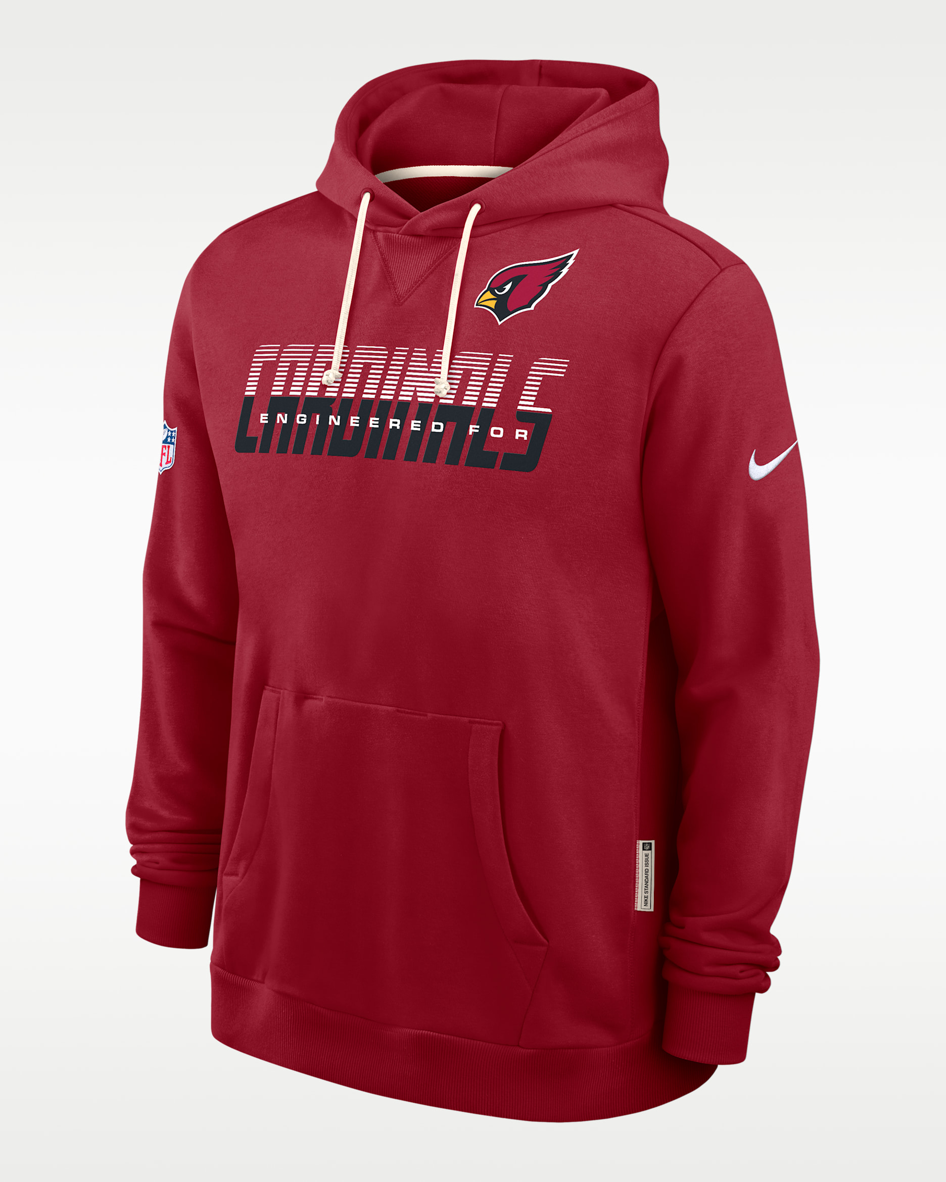 Arizona Cardinals Sideline Standard Issue Men's Nike Dri-FIT NFL Pullover Hoodie - Red