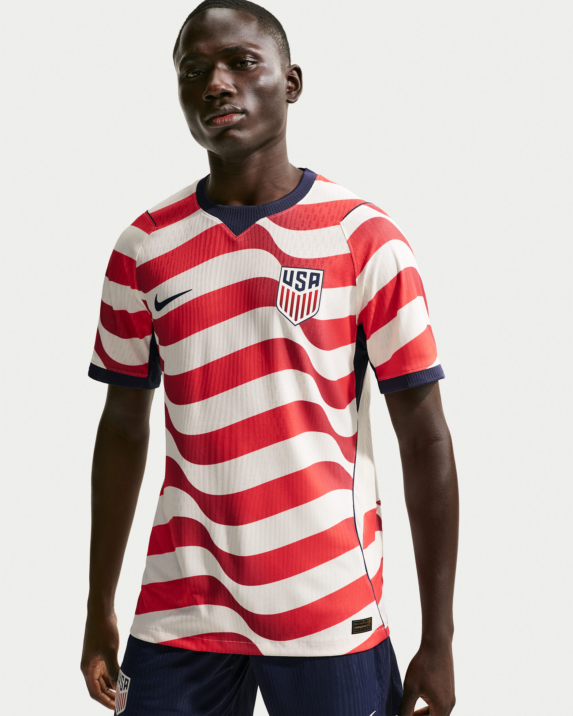Maglia ufficiale da calcio Nike Aero-FIT USMNT 2026 Match Home – Uomo - Sail/Midnight Navy/Midnight Navy