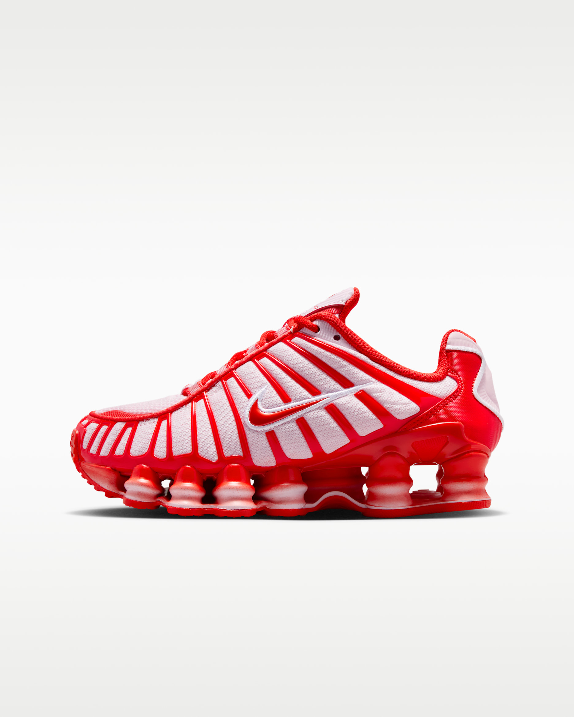 Nike Shox TL Big Kids' Shoes - Pink Foam/White/Habanero Red