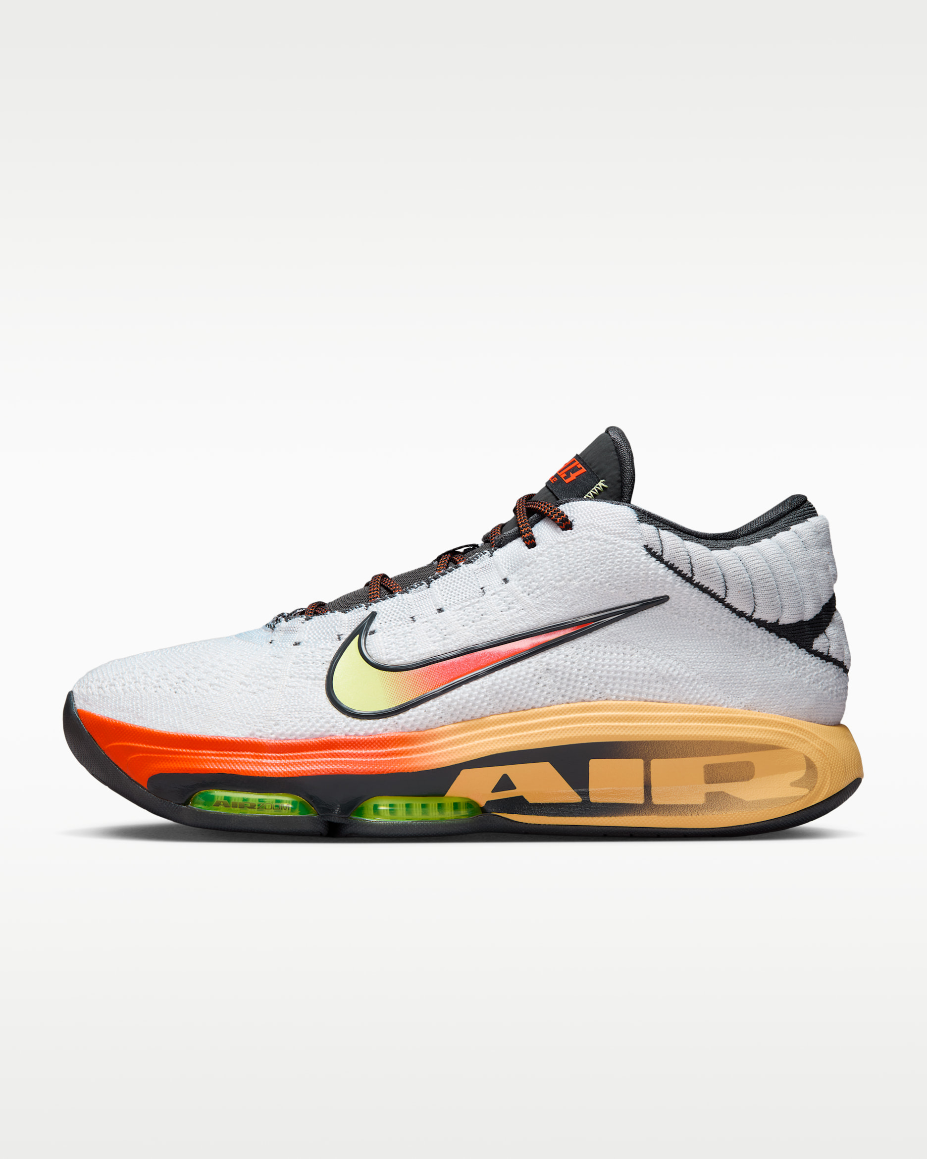 Nike G.T. Hustle 3 EP Basketball Shoes - White/Safety Orange/Volt