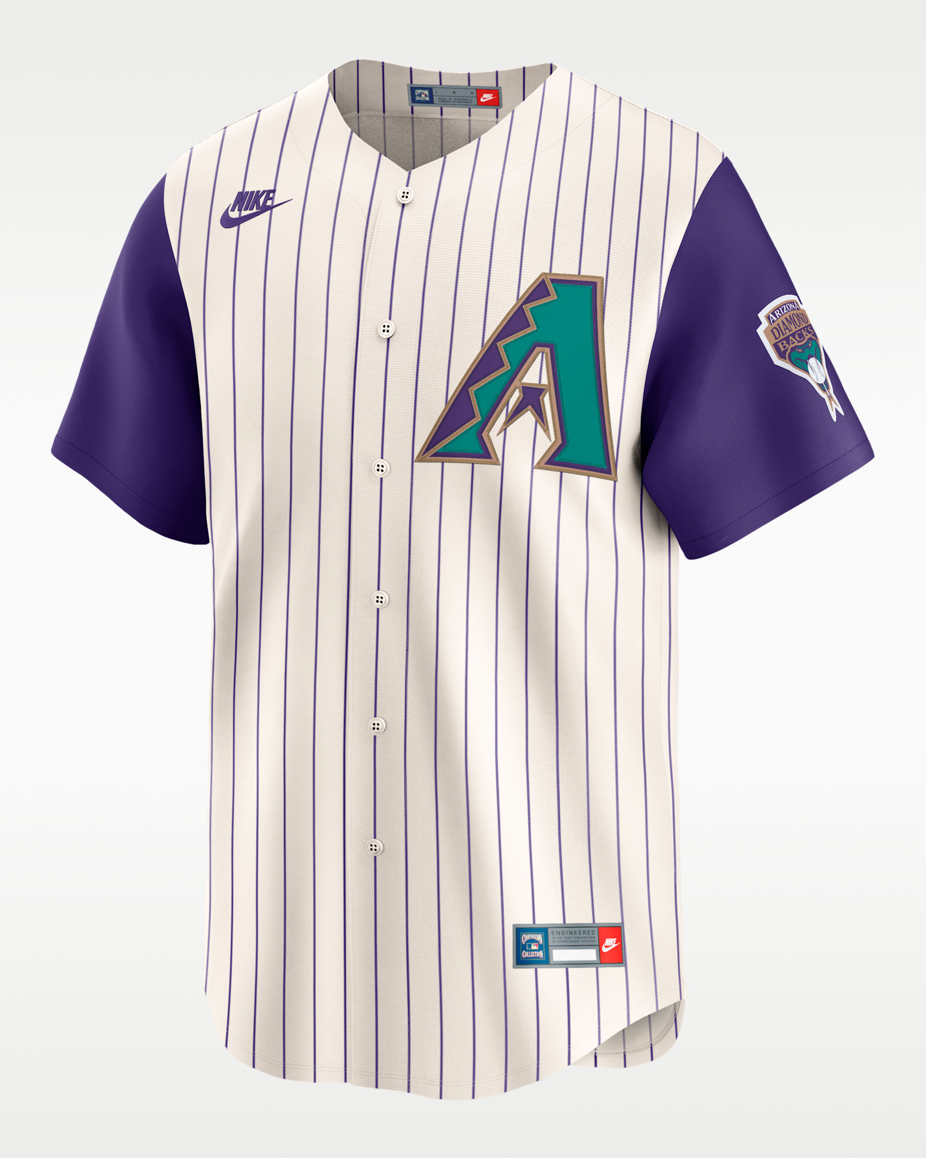 Luis Gonzalez Arizona Diamondbacks Cooperstown Men's Nike Dri-FIT ADV MLB Limited Jersey - Cream