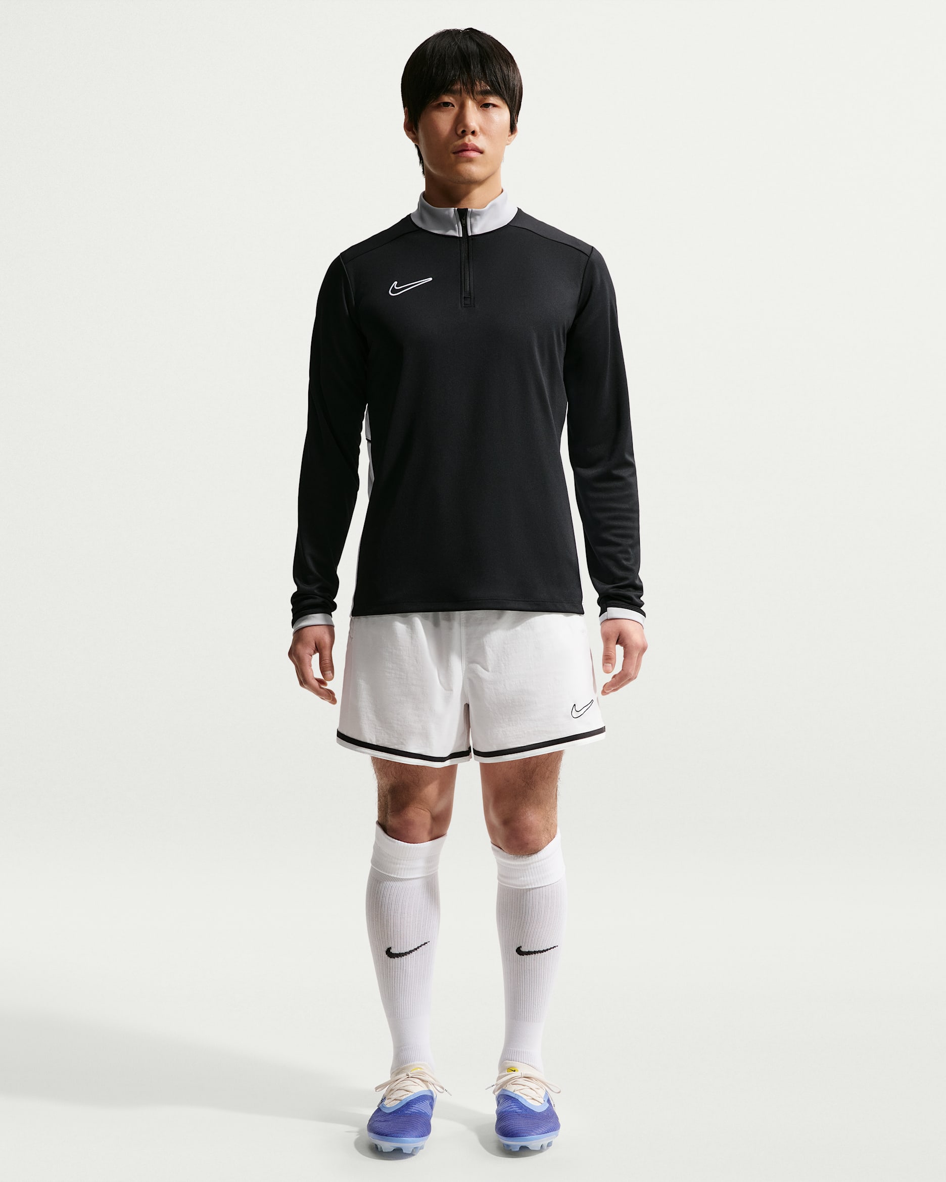 나이키 남성 드라이 핏 5인치 축구 쇼츠 - 서밋 화이트/오프 누아르/서밋 화이트/서밋 화이트