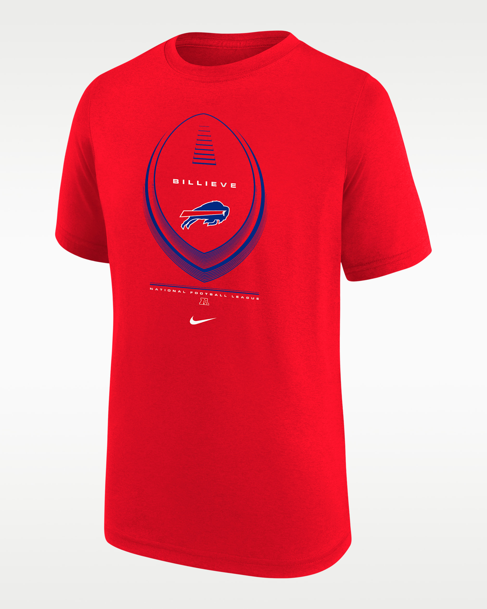Playera Nike Dri-FIT de la NFL para niños talla grande Buffalo Bills Icon Legend Edition - Rojo
