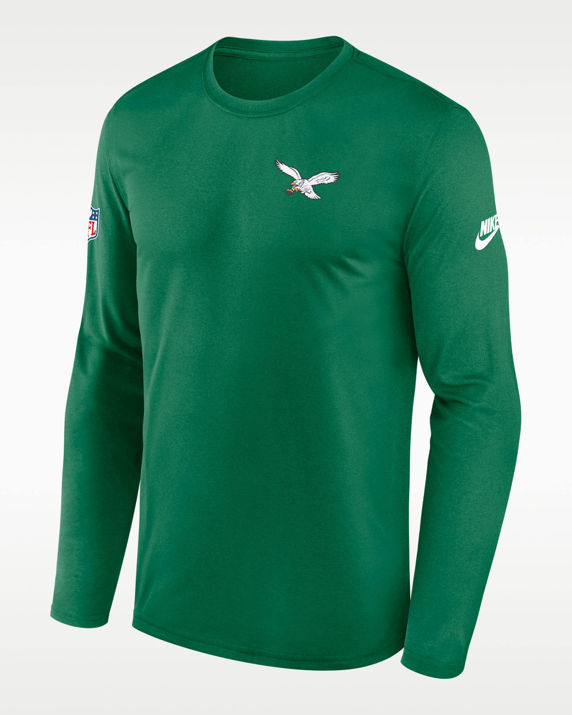 Philadelphia Eagles Alt Legend Small Logo Men's Nike Dri-FIT NFL Long-Sleeve T-Shirt - Green