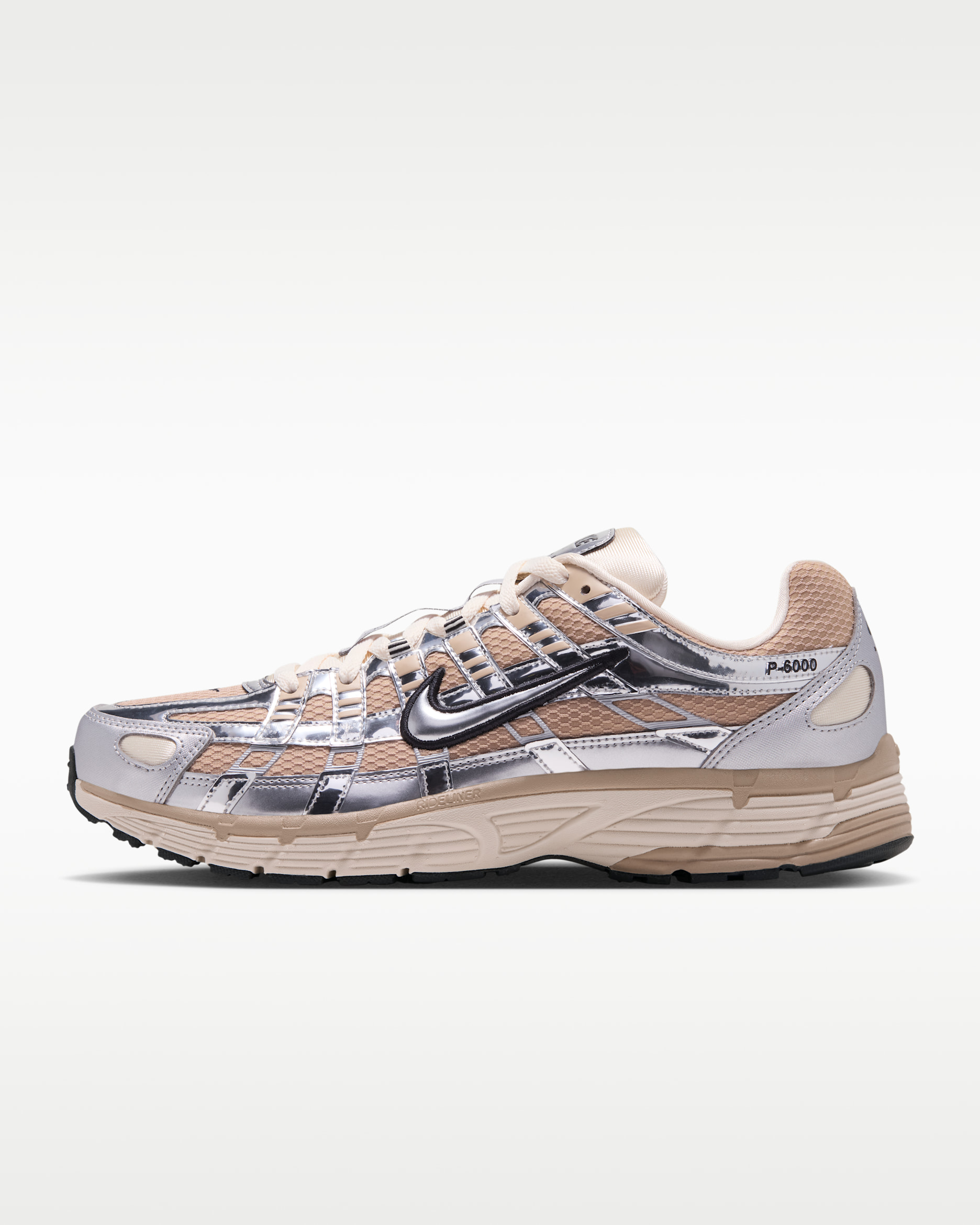 รองเท้า Nike P-6000 - Linen/Natural/ดำ/Metallic Silver