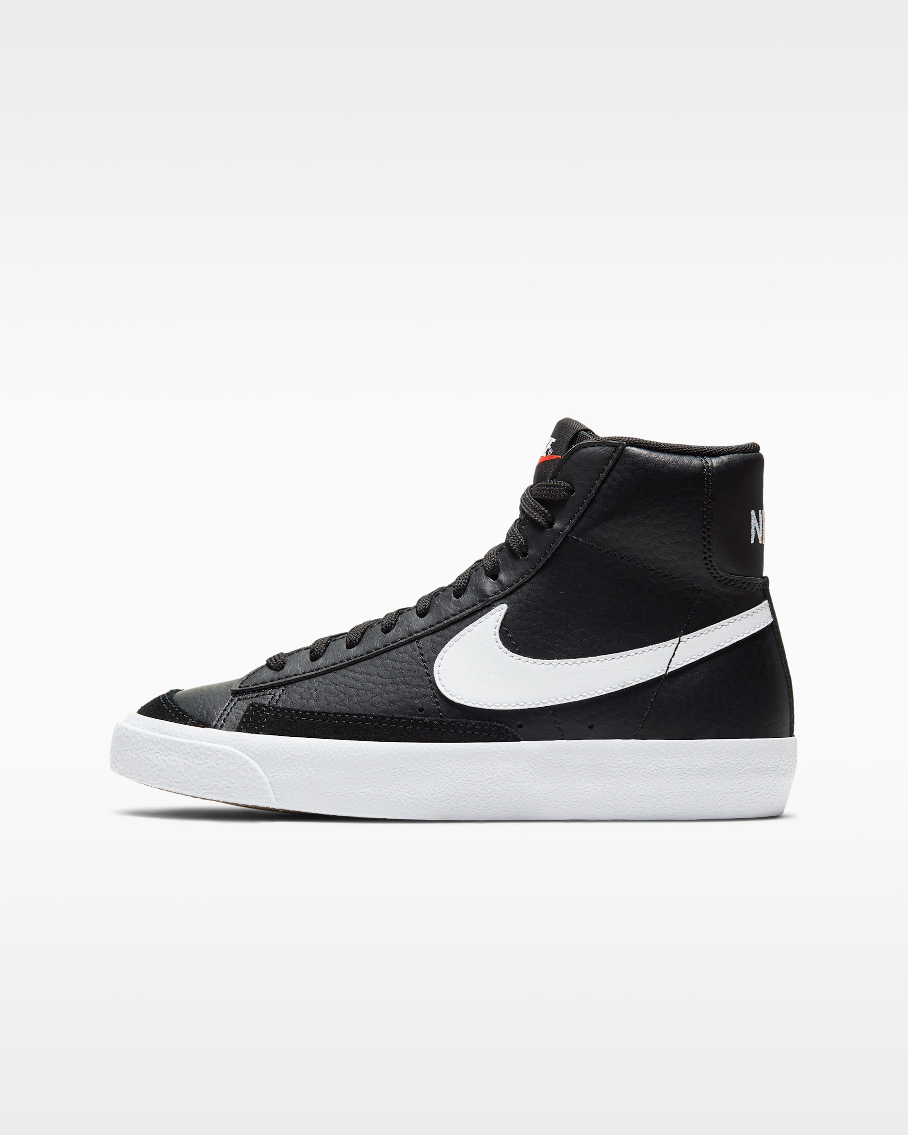 Tenis para niños grandes Nike Blazer Mid '77 - Negro/Blanco/Naranja team/Vela