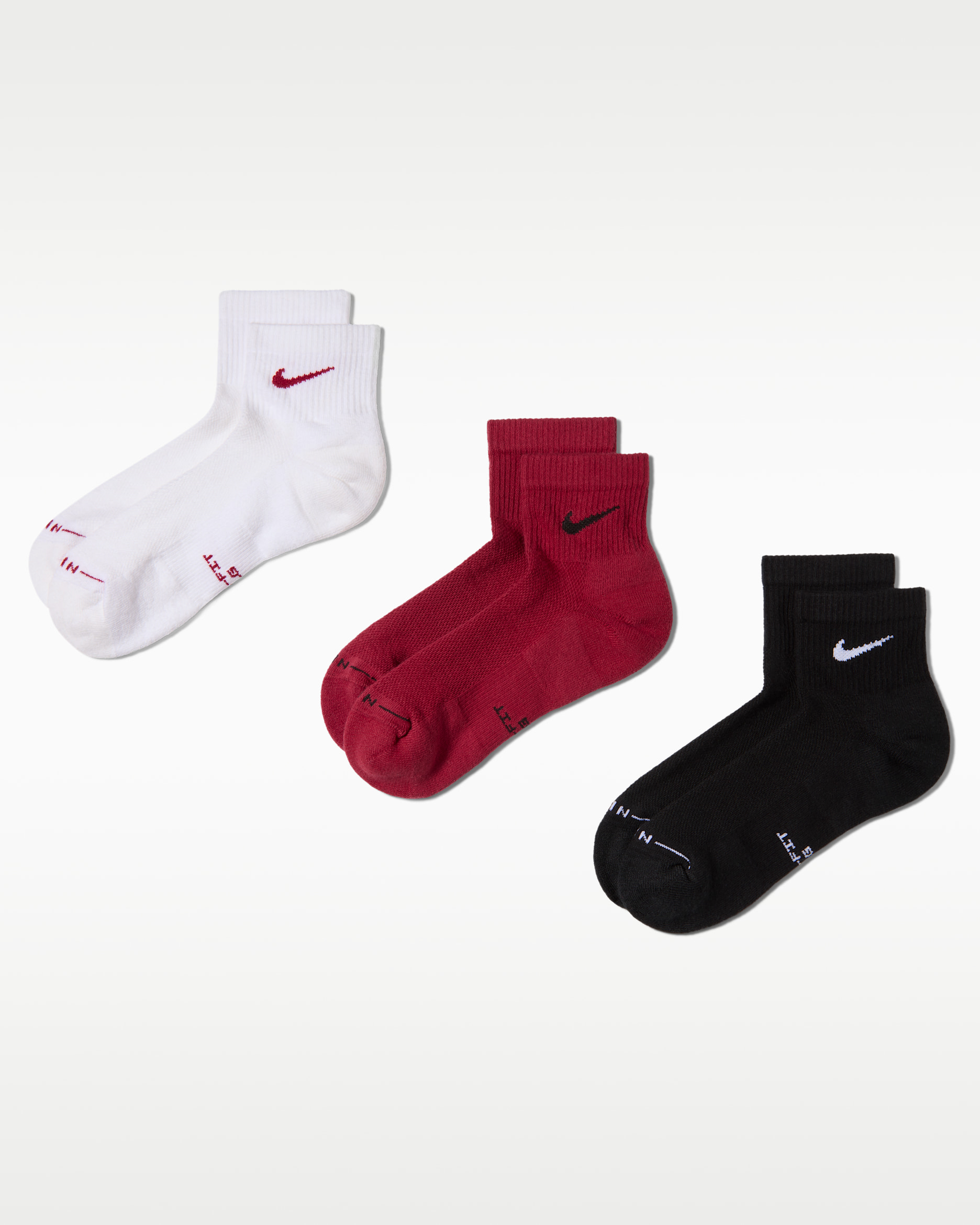 Nike Everyday Elevated Ankle Socks (3 Pairs) - Multi-Color