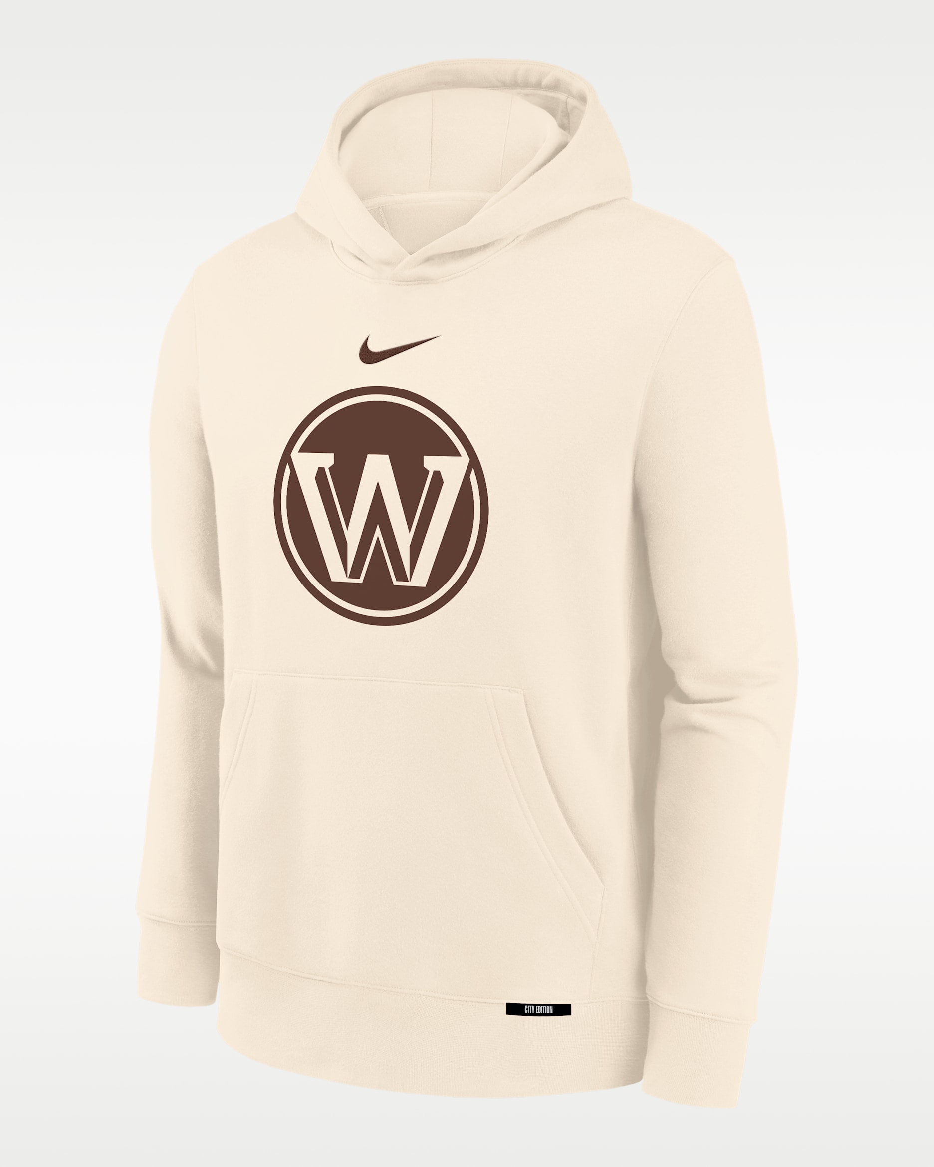 Golden State Warriors Club Fleece City Edition Big Kids' Fleece Hoodie - Natural