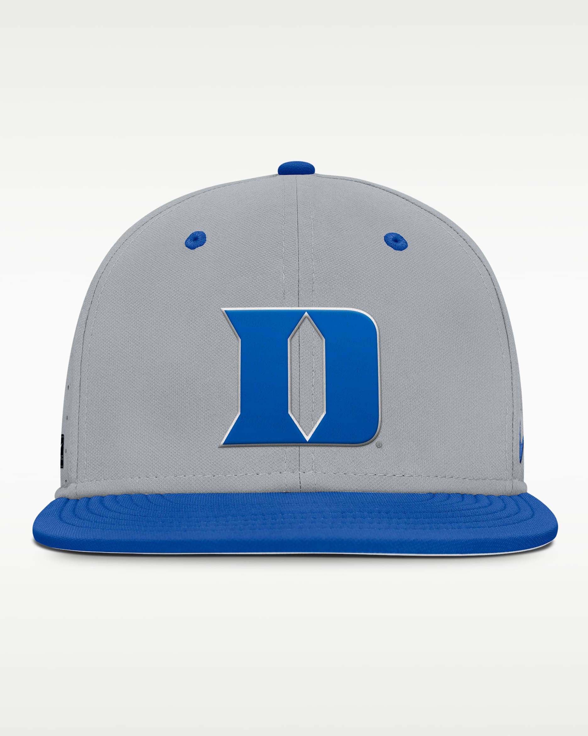 Gorra universitaria Nike Dri-FIT ajustada para hombre Duke Blue Devils Dugout True - Gris