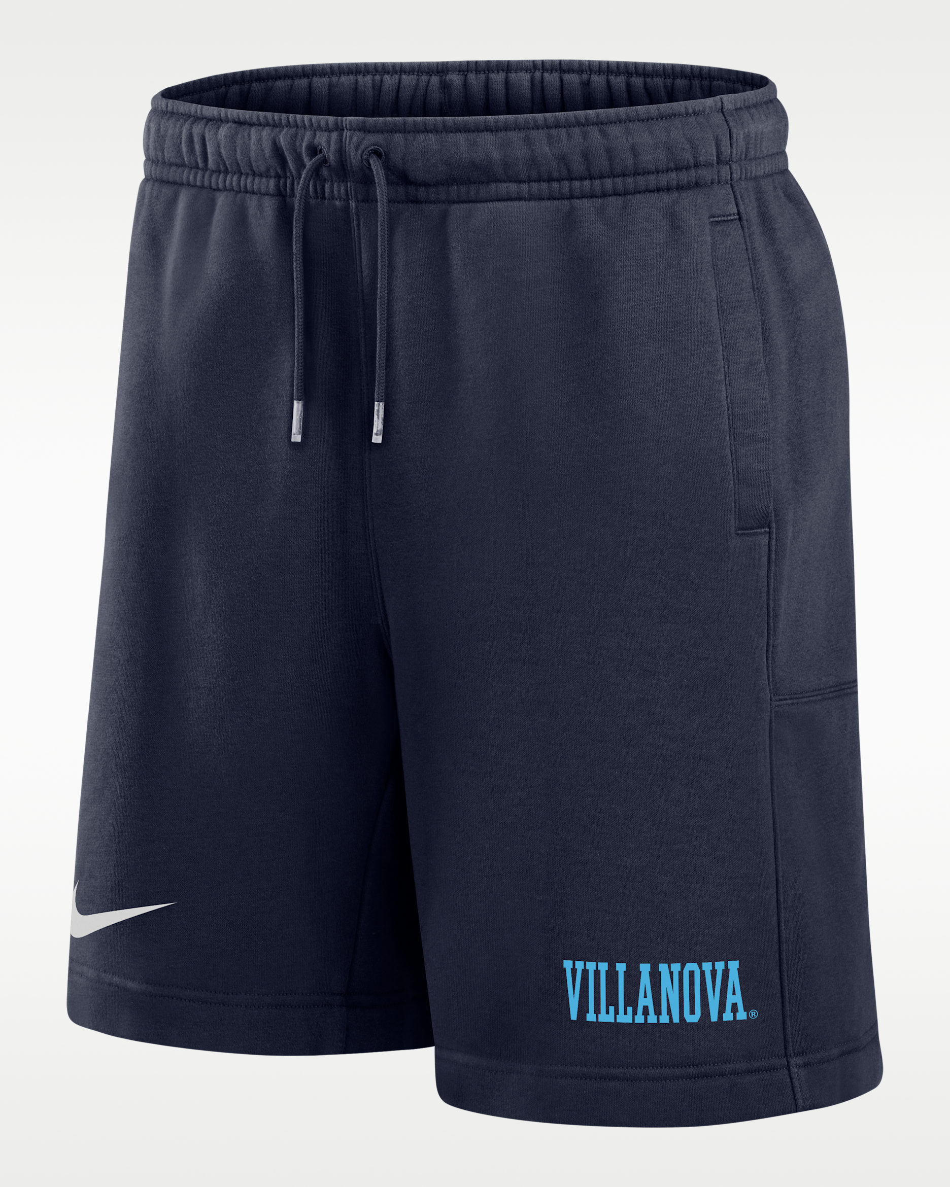 Shorts Nike de tejido Fleece para hombre Villanova Wildcats Club - Azul marino universitario