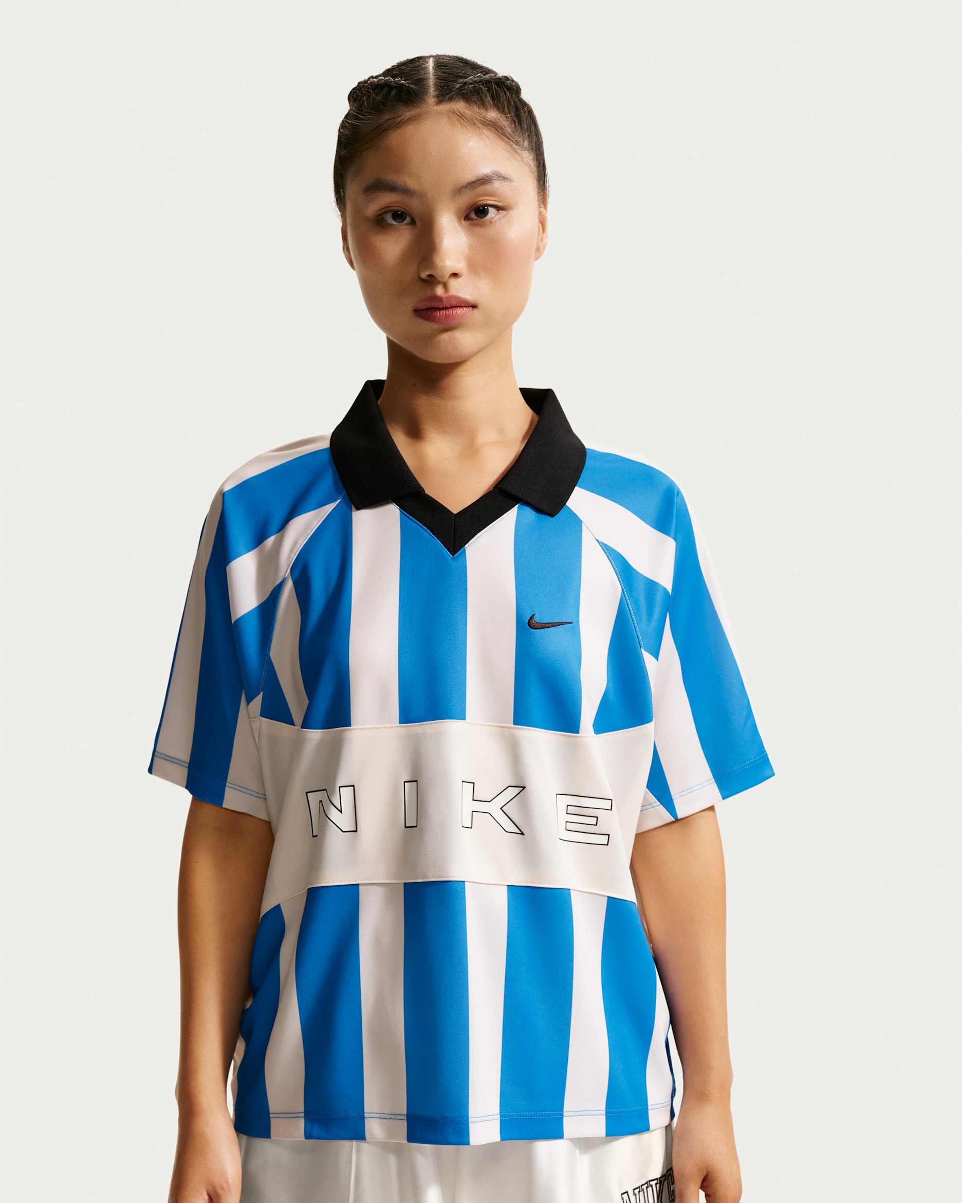 나이키 스포츠웨어 여성 오버사이즈 저지 - 라이트 포토 블루/초크/라이트 포토 블루/블랙