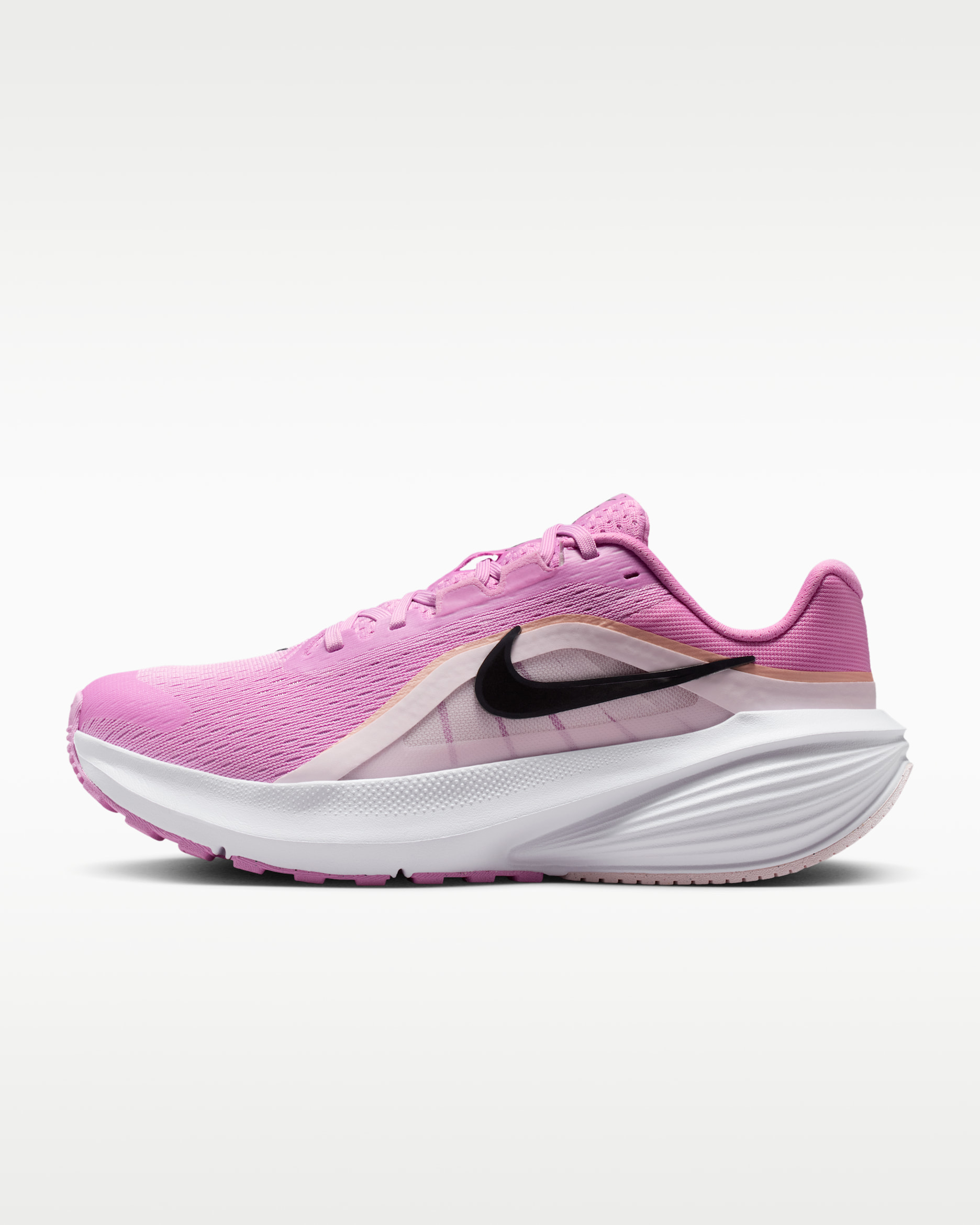 Nike Downshifter 14 Women's Road Running Shoes (Wide) - Light Magenta/Off Noir/White/Black