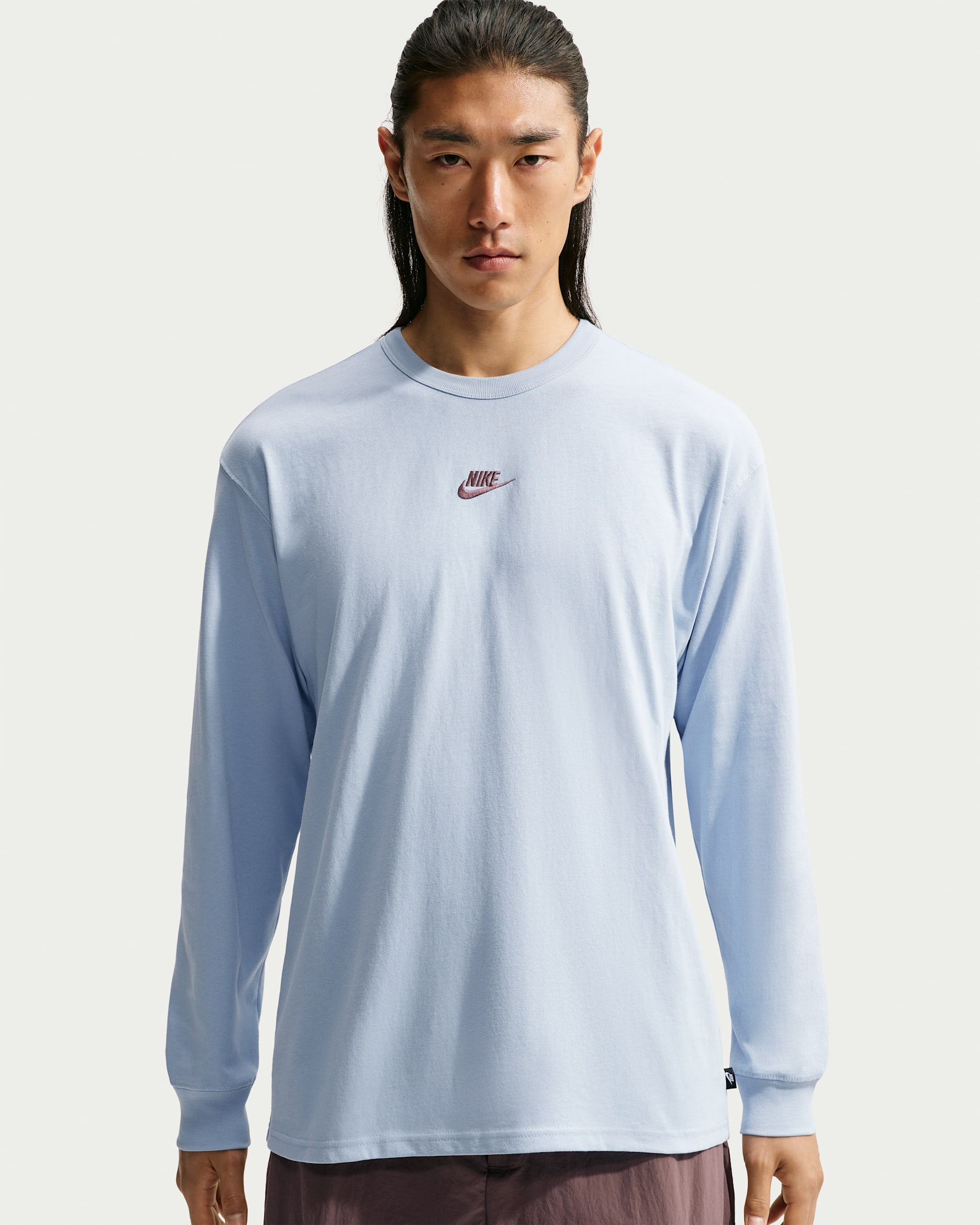 Nike Sportswear Premium Essentials Men's Long-Sleeve T-Shirt - Light Armoury Blue