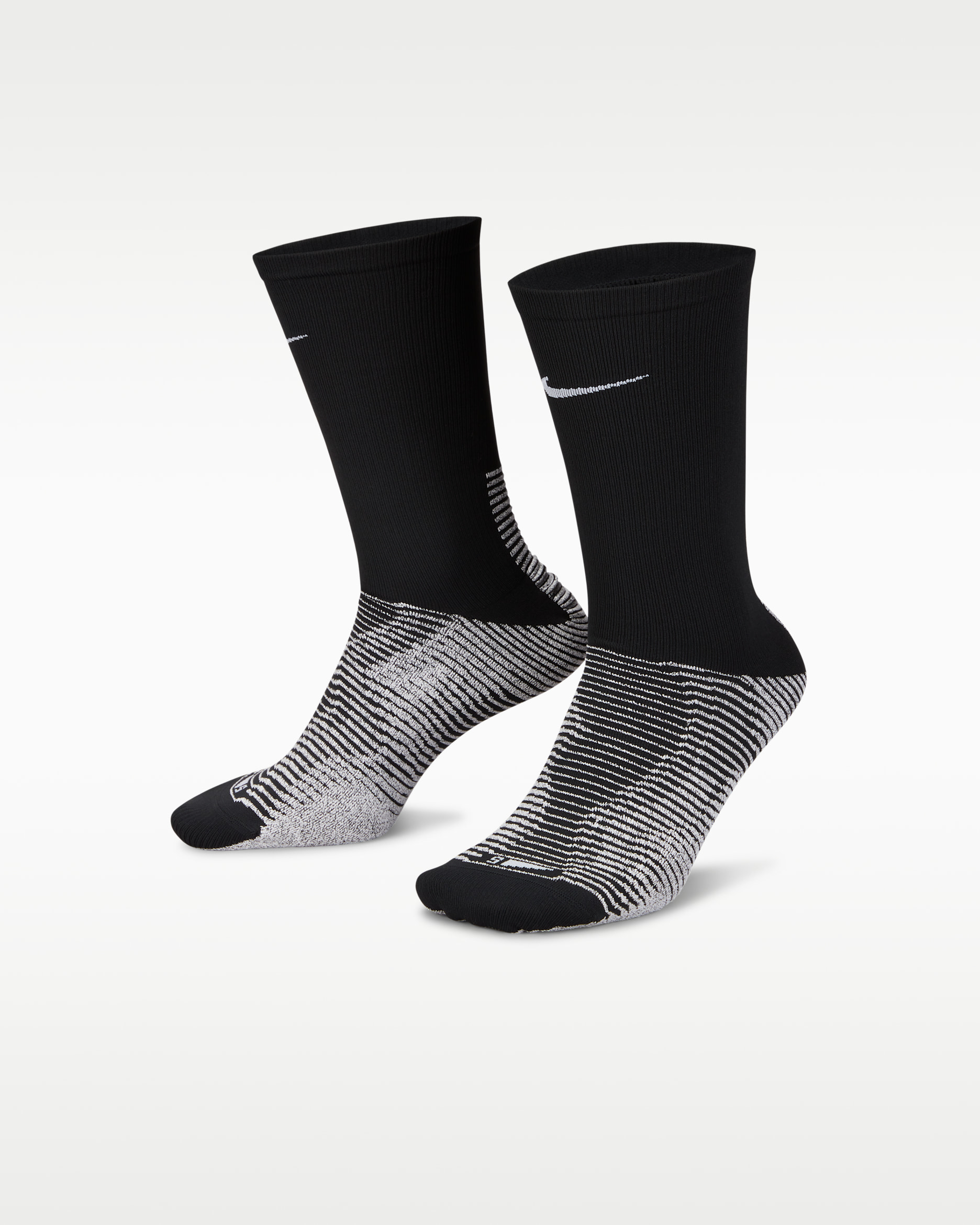 Středně vysoké fotbalové ponožky NikeGrip Vapor Strike - Černá/Bílá