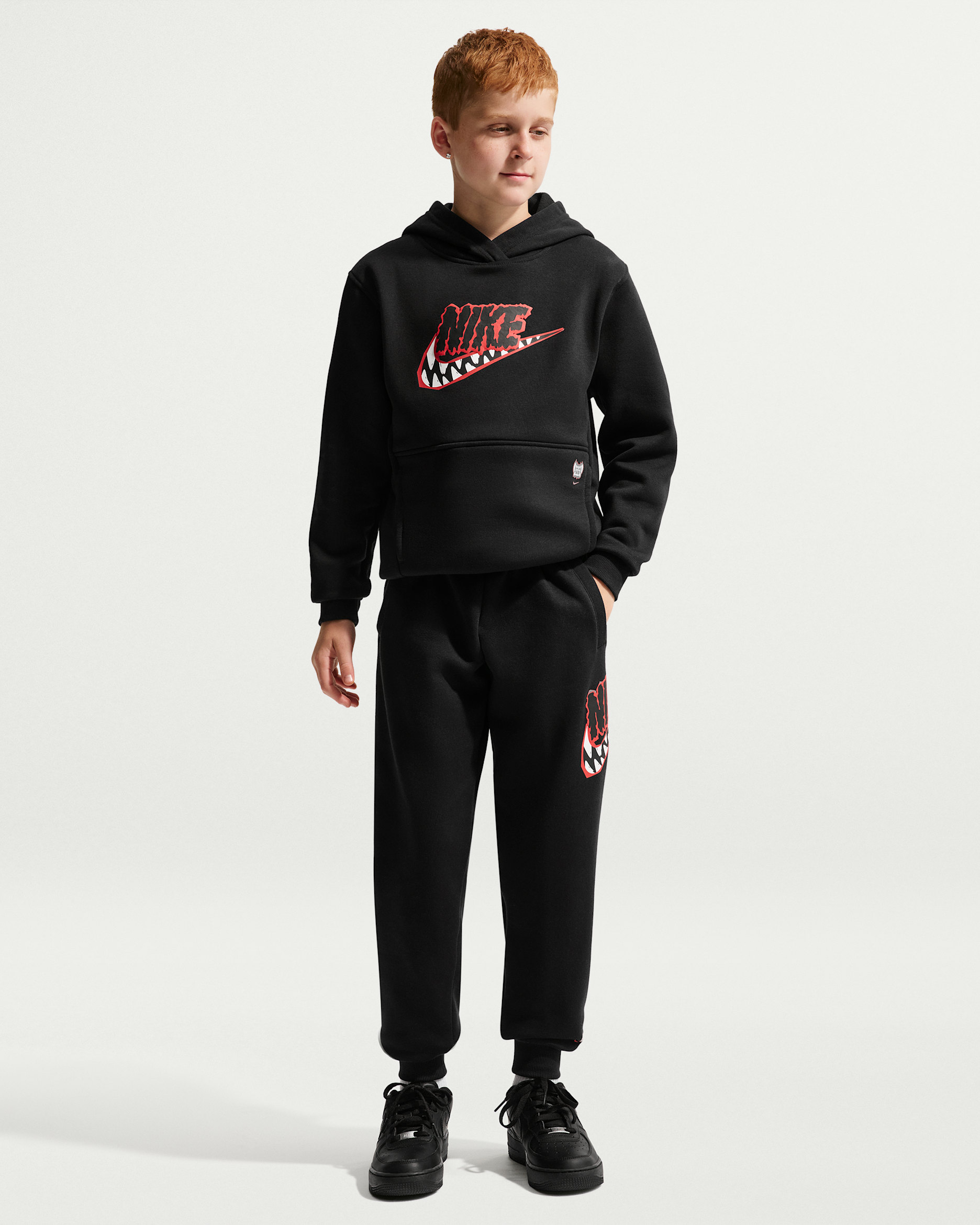 Nike Sportswear Club Big Kids' Fleece Joggers - Black