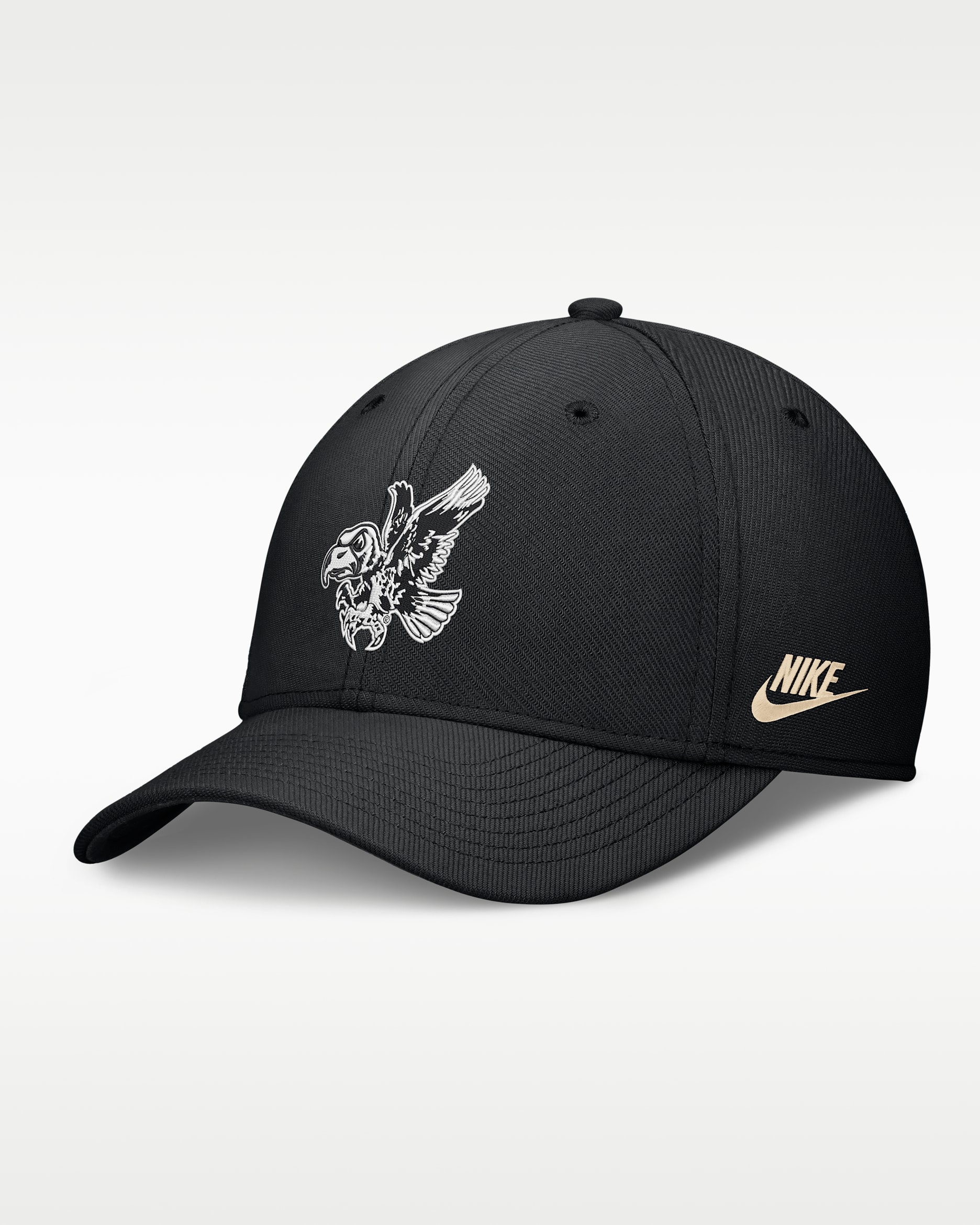Iowa Legacy Rise Vintage Men's Nike Dri-FIT College Hat - Black