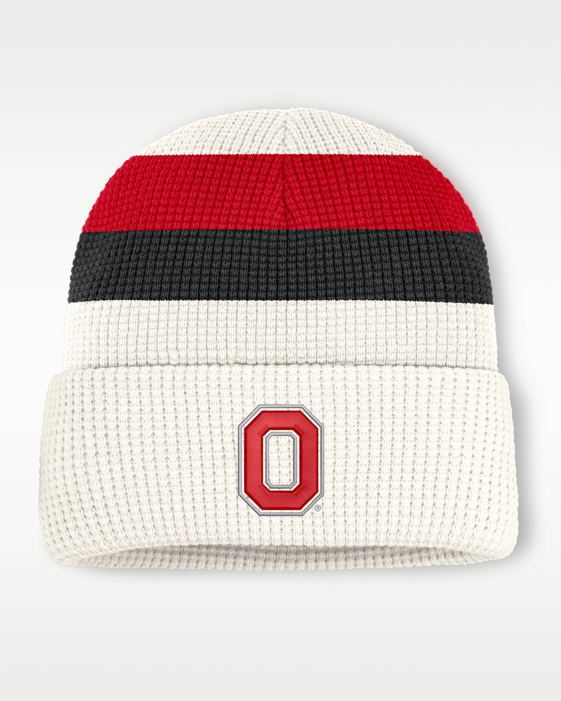 Ohio State Men's Nike College Cuffed Beanie - White
