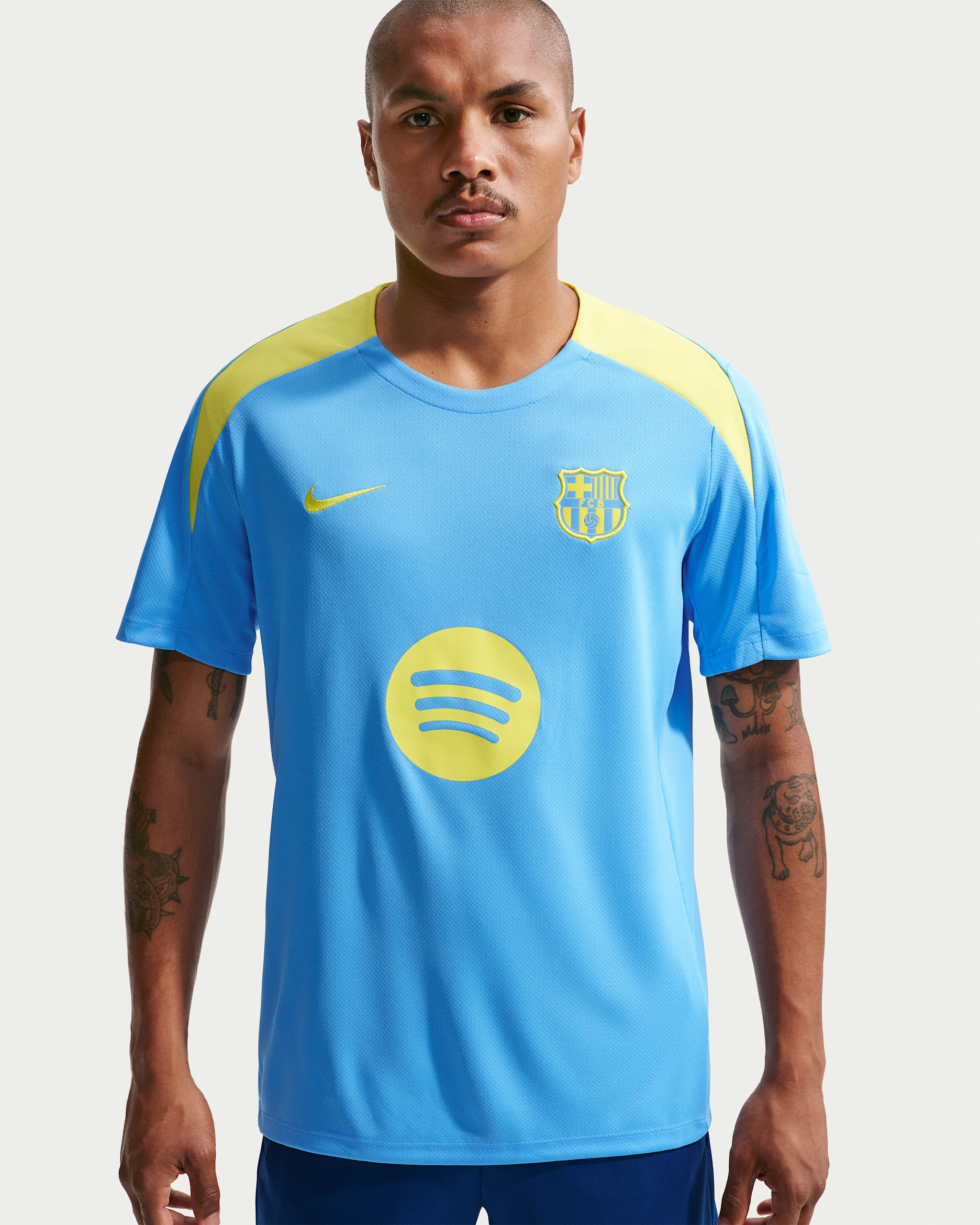 FC Barcelona Strike Fourth Camiseta de fútbol de manga corta Nike Dri-FIT - Hombre - University Blue/University Blue/Opti Yellow/Opti Yellow