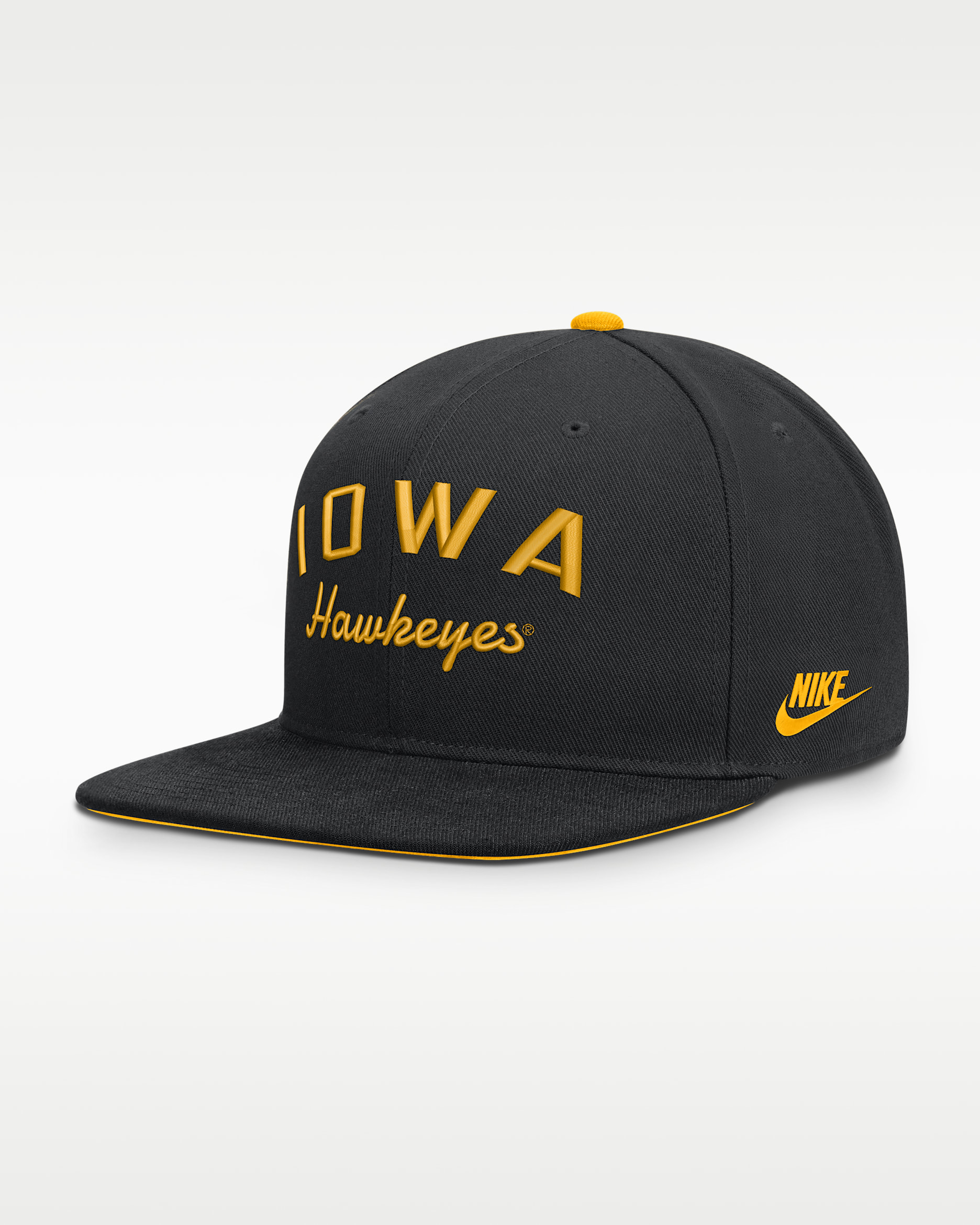 Gorra universitaria Nike Dri-FIT ajustable para hombre Iowa Legacy Pro - Negro
