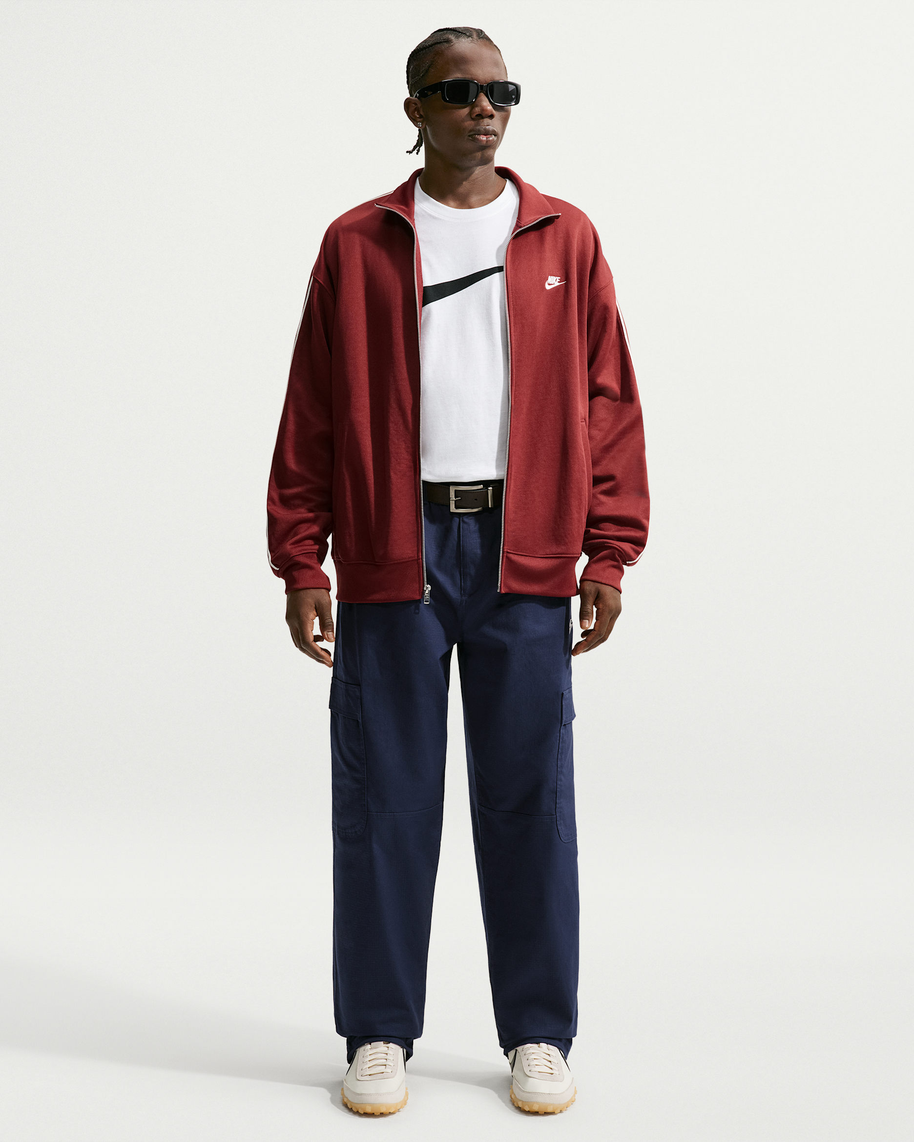 Nike Sportswear Club Men's Woven Cargo Pants - Obsidian/White