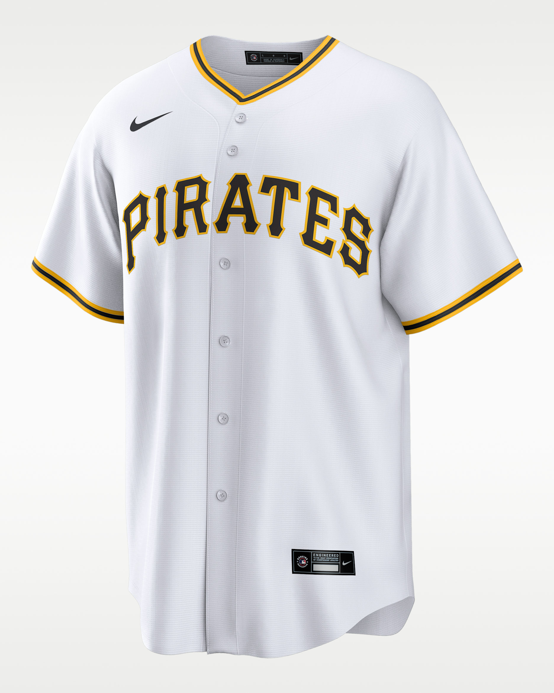Jersey Nike de la MLB Replica para hombre Oneil Cruz Pittsburgh Pirates - Blanco