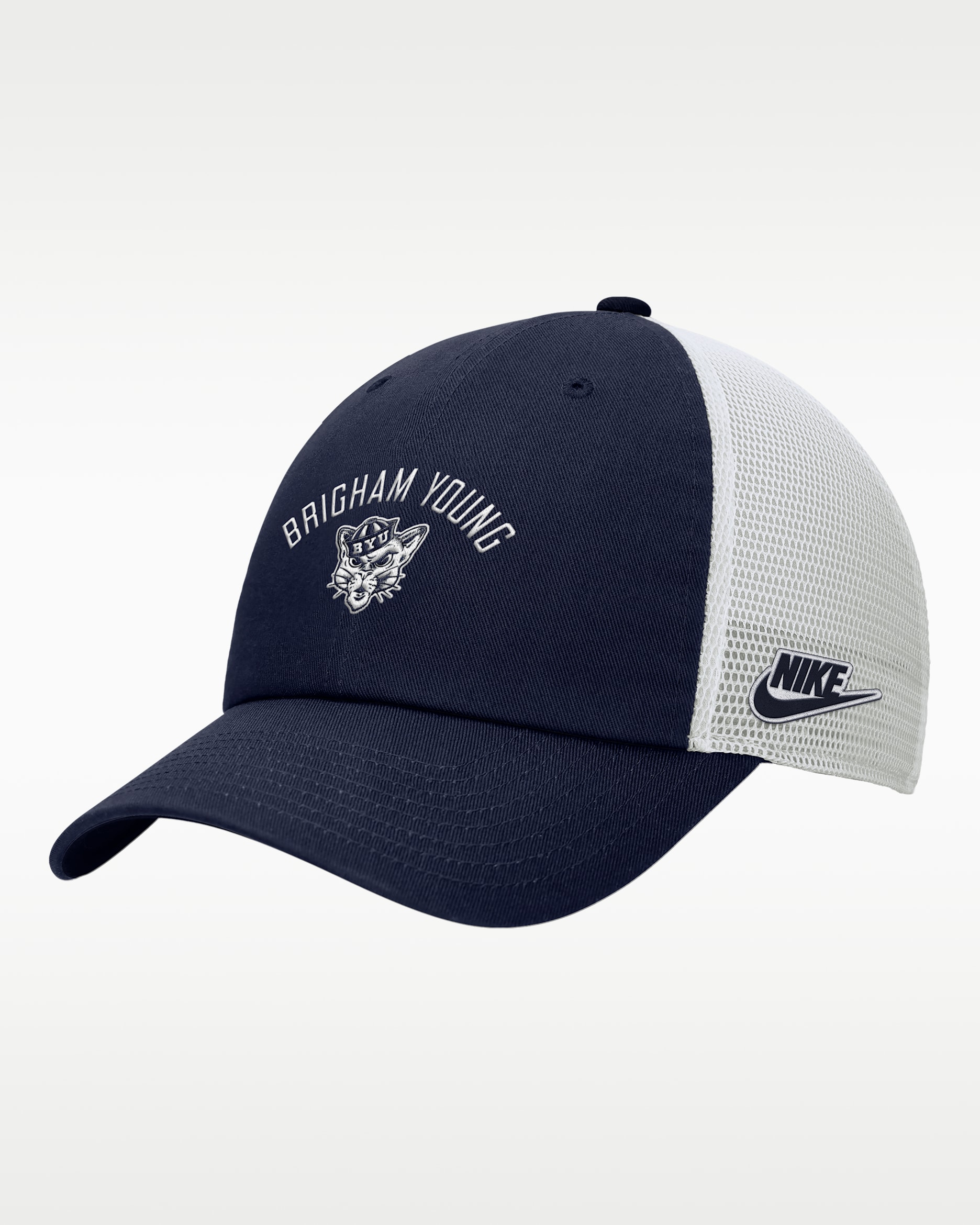 Gorra de rejilla sin estructura Nike College (BYU) - Azul marino universitario
