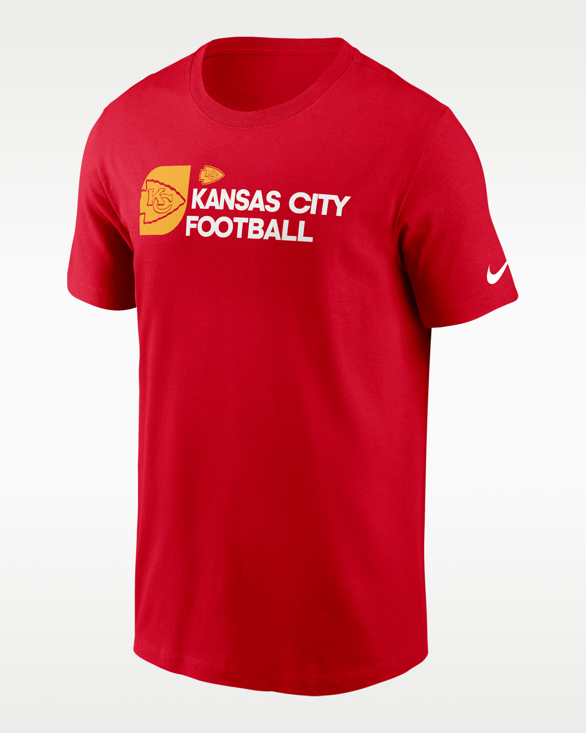 Playera Nike de la NFL para hombre Kansas City Chiefs Team Outline Essential T-Shirt - Rojo universitario