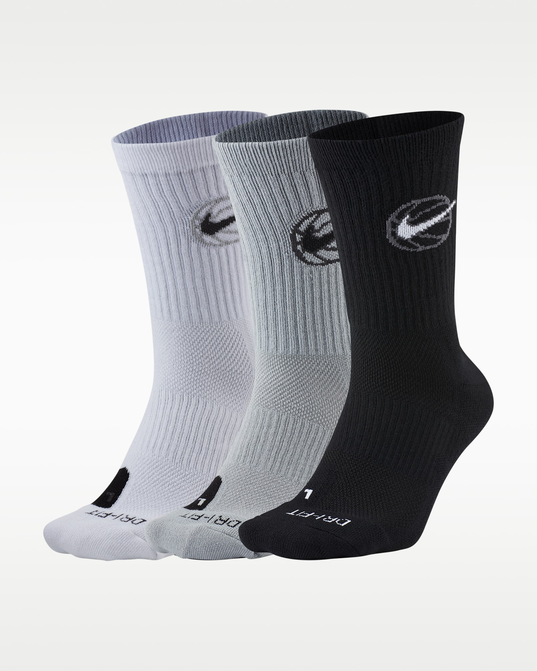 Nike Everyday Crew kosárlabdás zokni (3 pár) - Többszínű