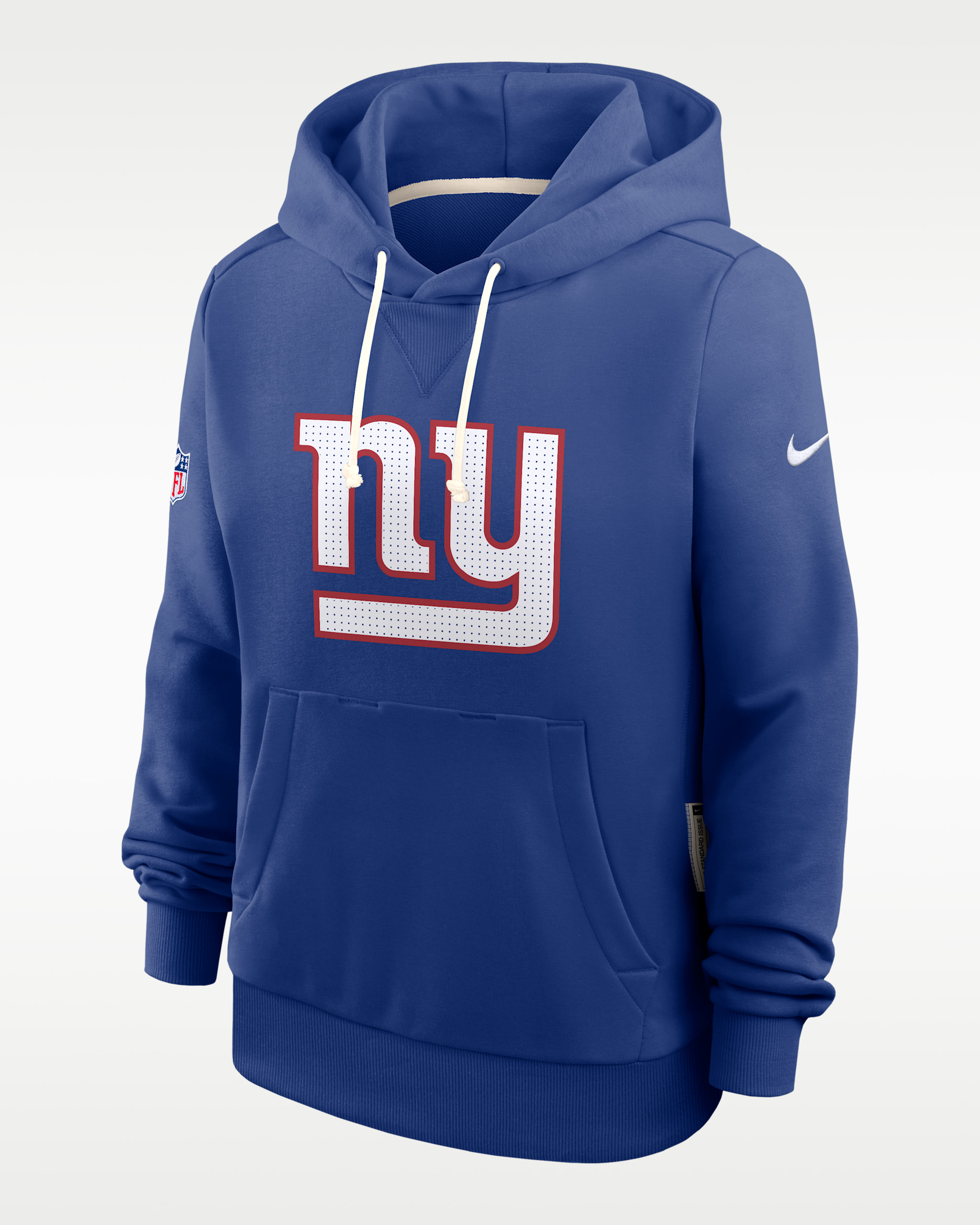 New York Giants Sideline Women's Nike Dri-FIT NFL Pullover Hoodie - Royal