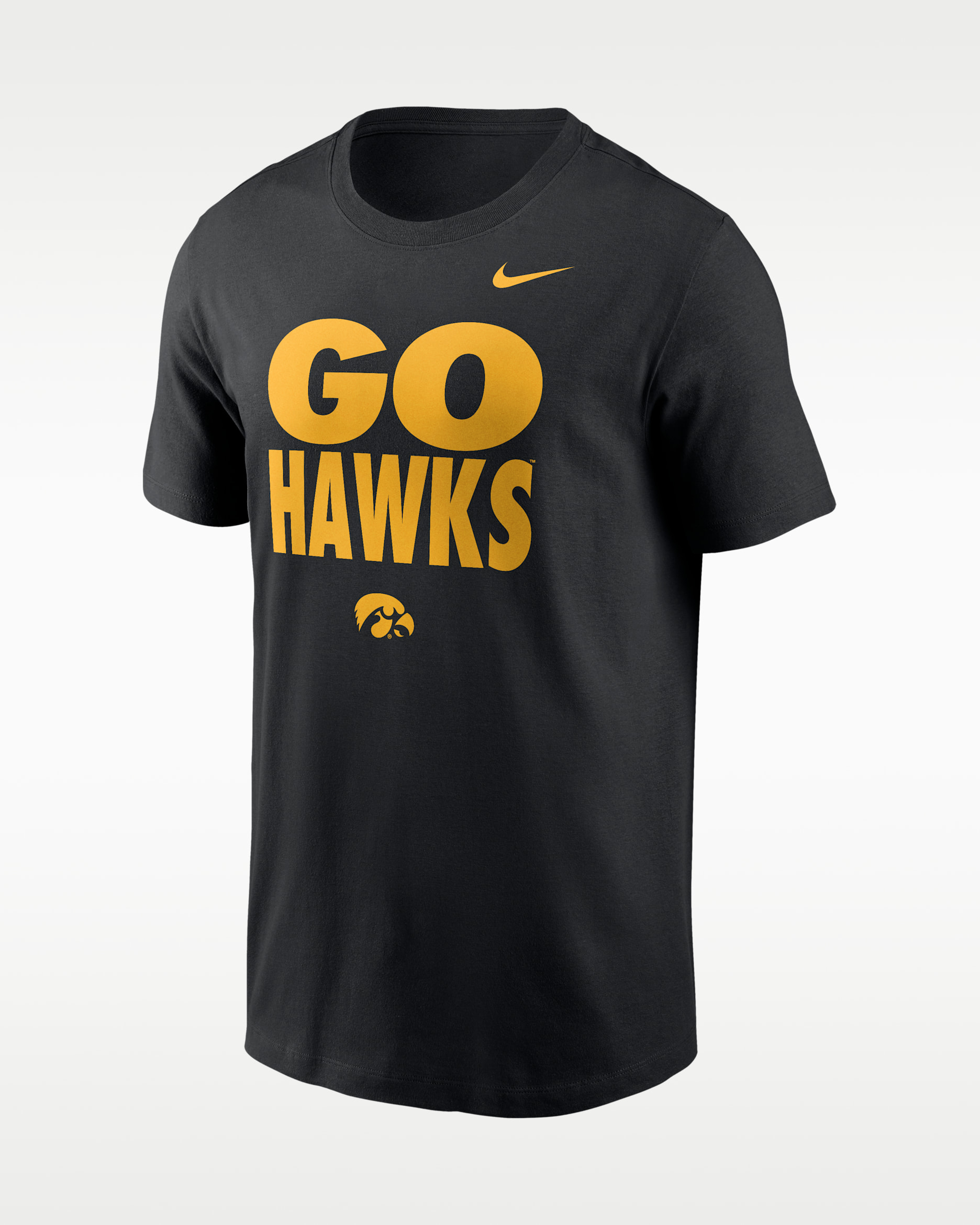 Iowa Sideline Slogan Men's Nike Dri-FIT College Long-Sleeve T-Shirt - Black