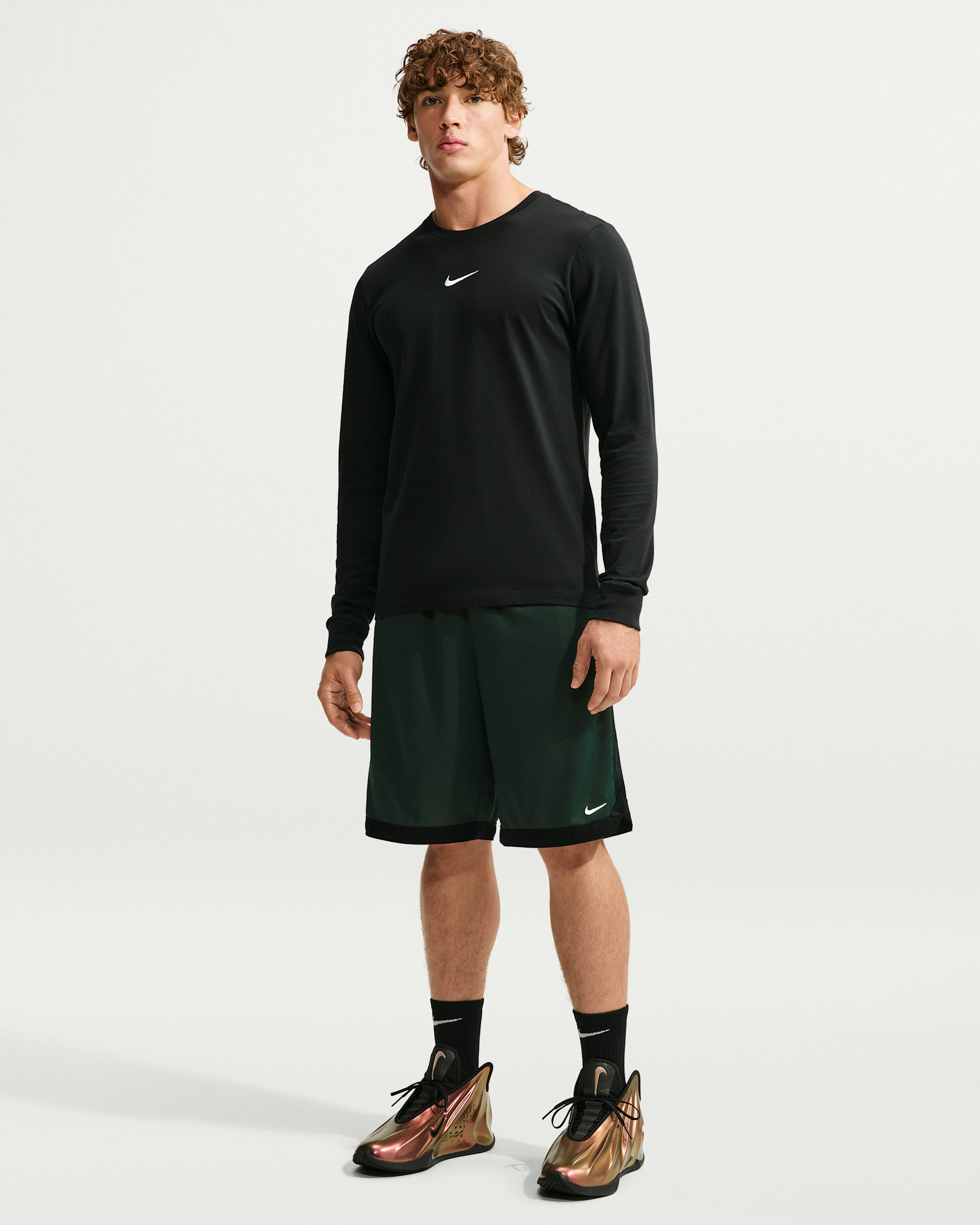 Nike DNA Academy Men's Dri-FIT 11" Basketball Shorts - Black Spruce/Black/White