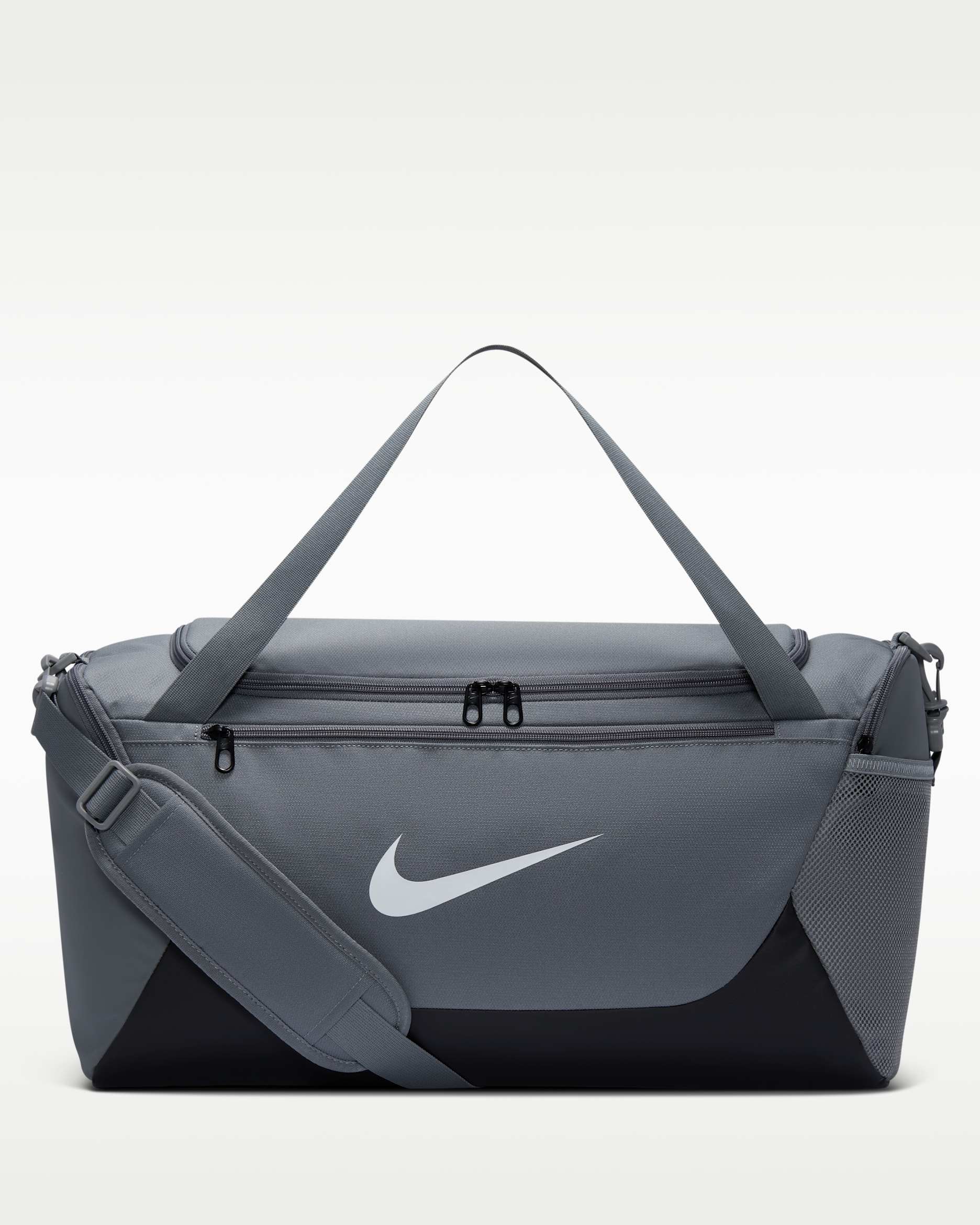 Nike Brasilia Training Duffel Bag (Small, 40L) - Smoke Grey/Black/White